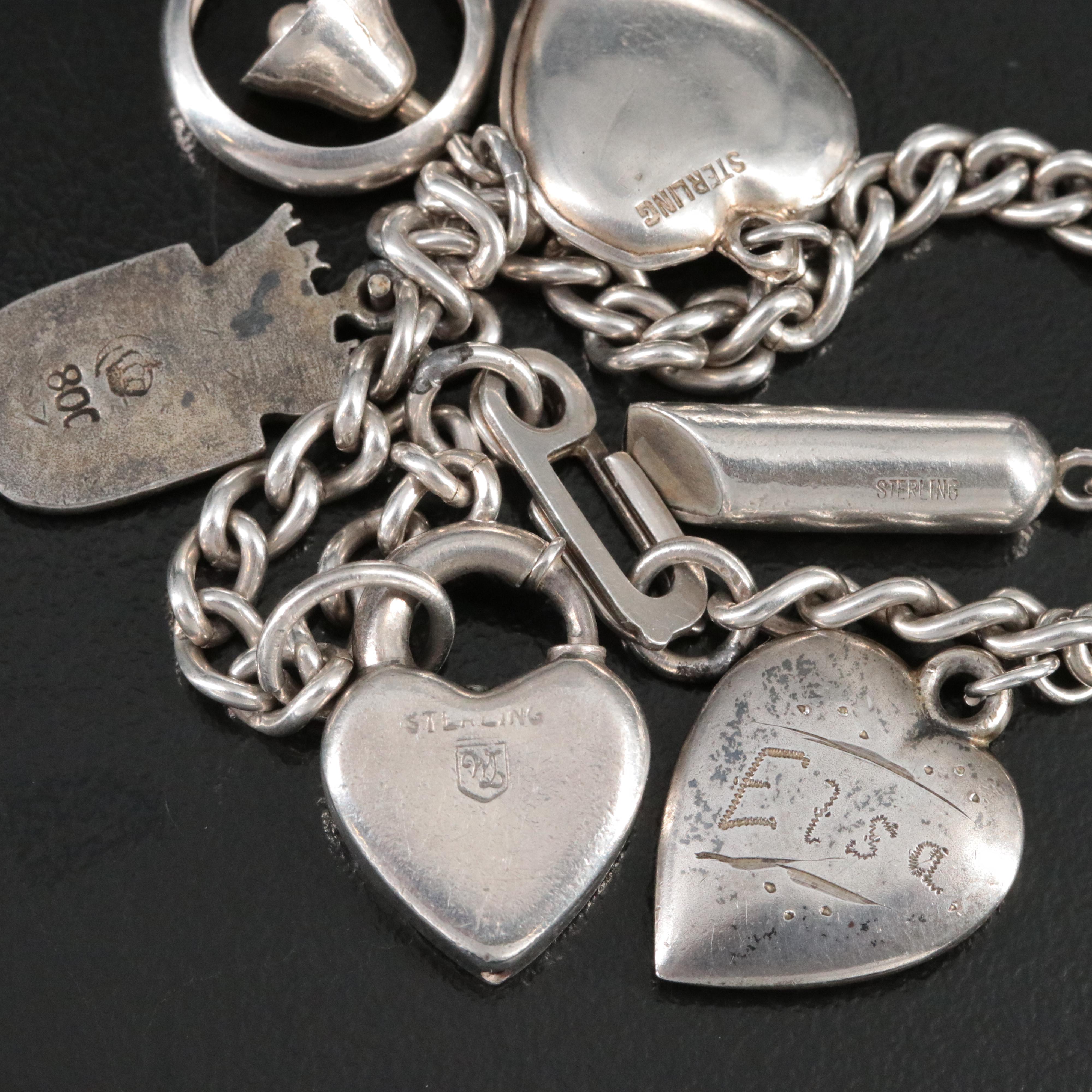 Vintage Sterling Charm Bracelet