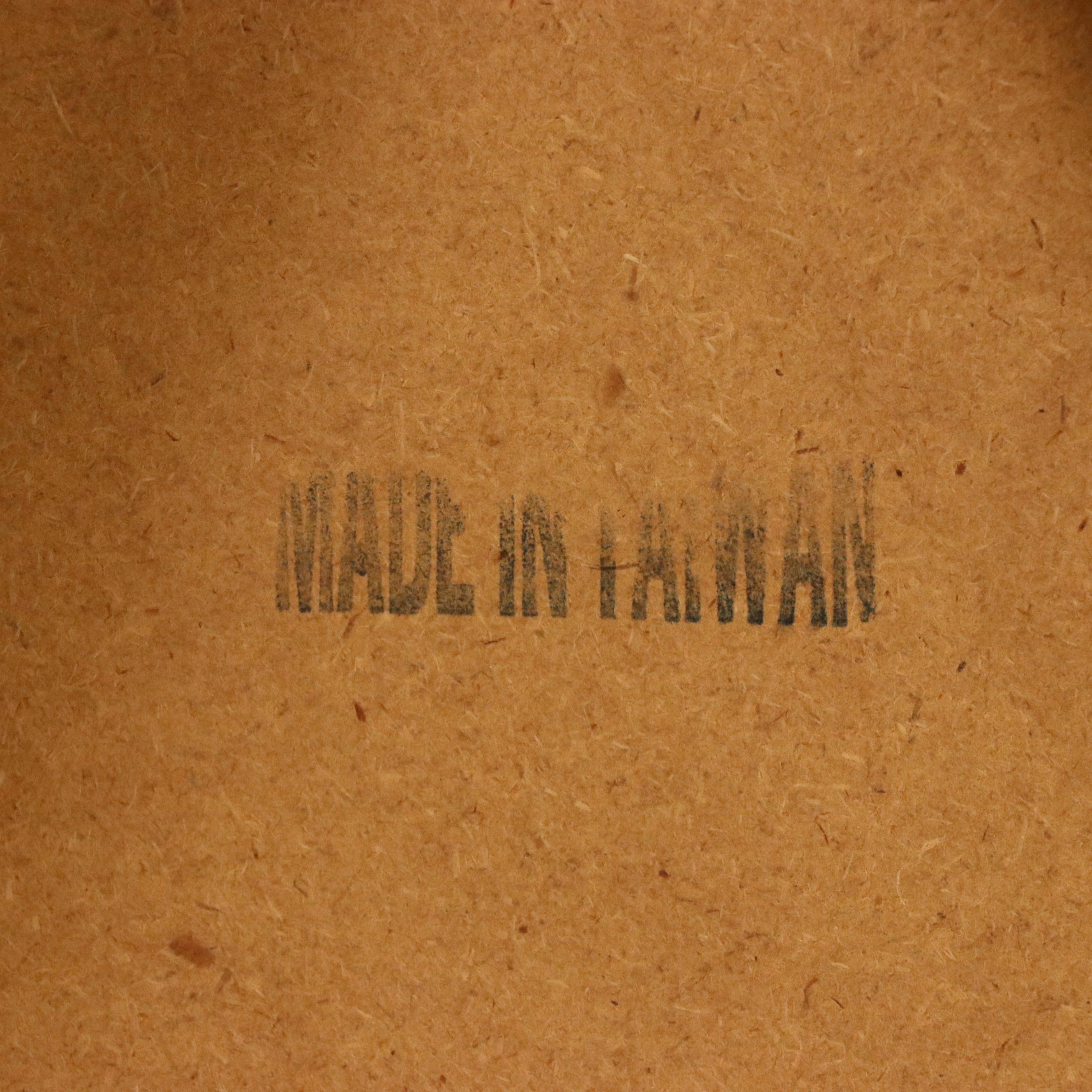 Queen Anne Style Cherrywood-Stained Three-Drawer Console Table