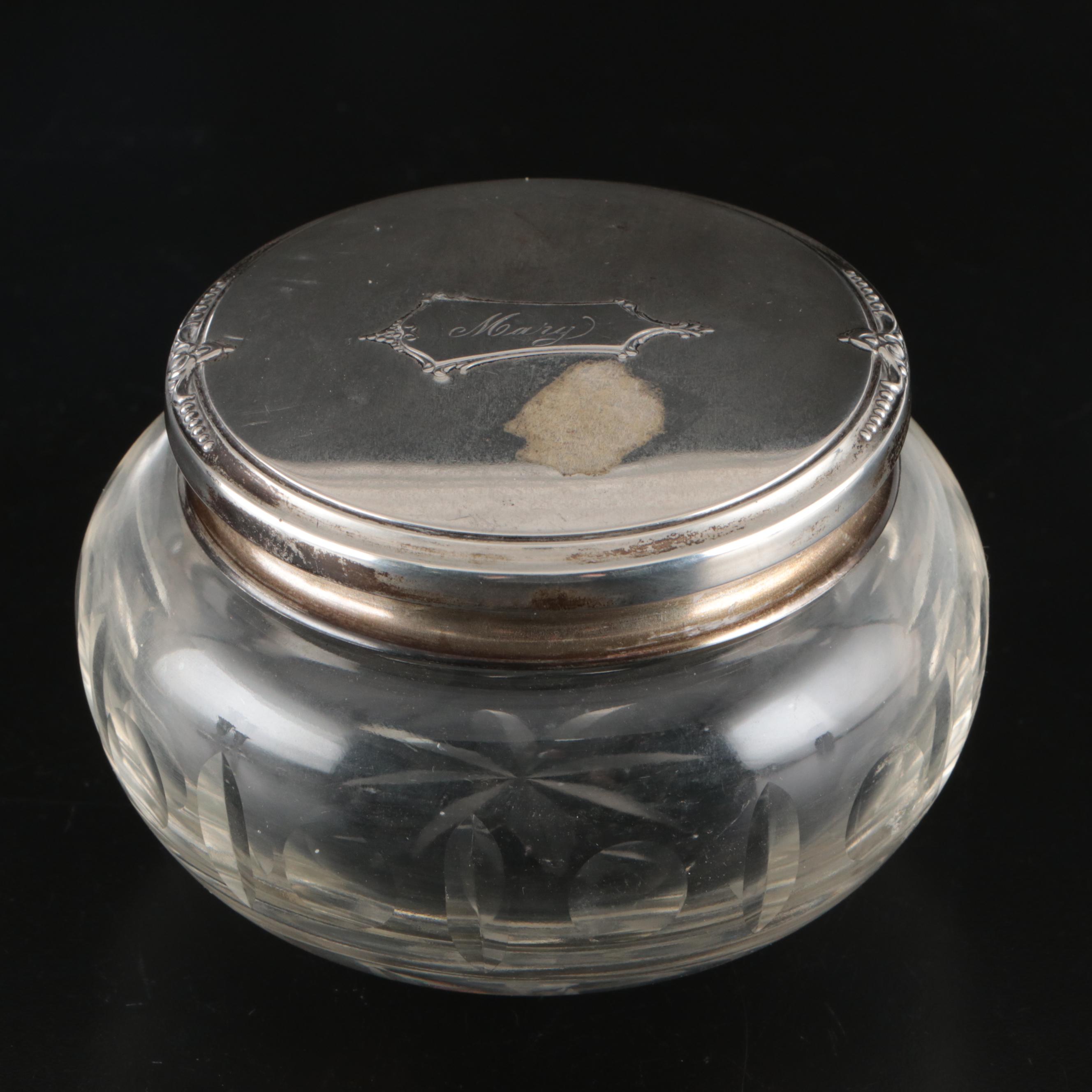 Towle Sterling Candle Holders, Empire Sterling Shakers, and Sterling Vanity Jar