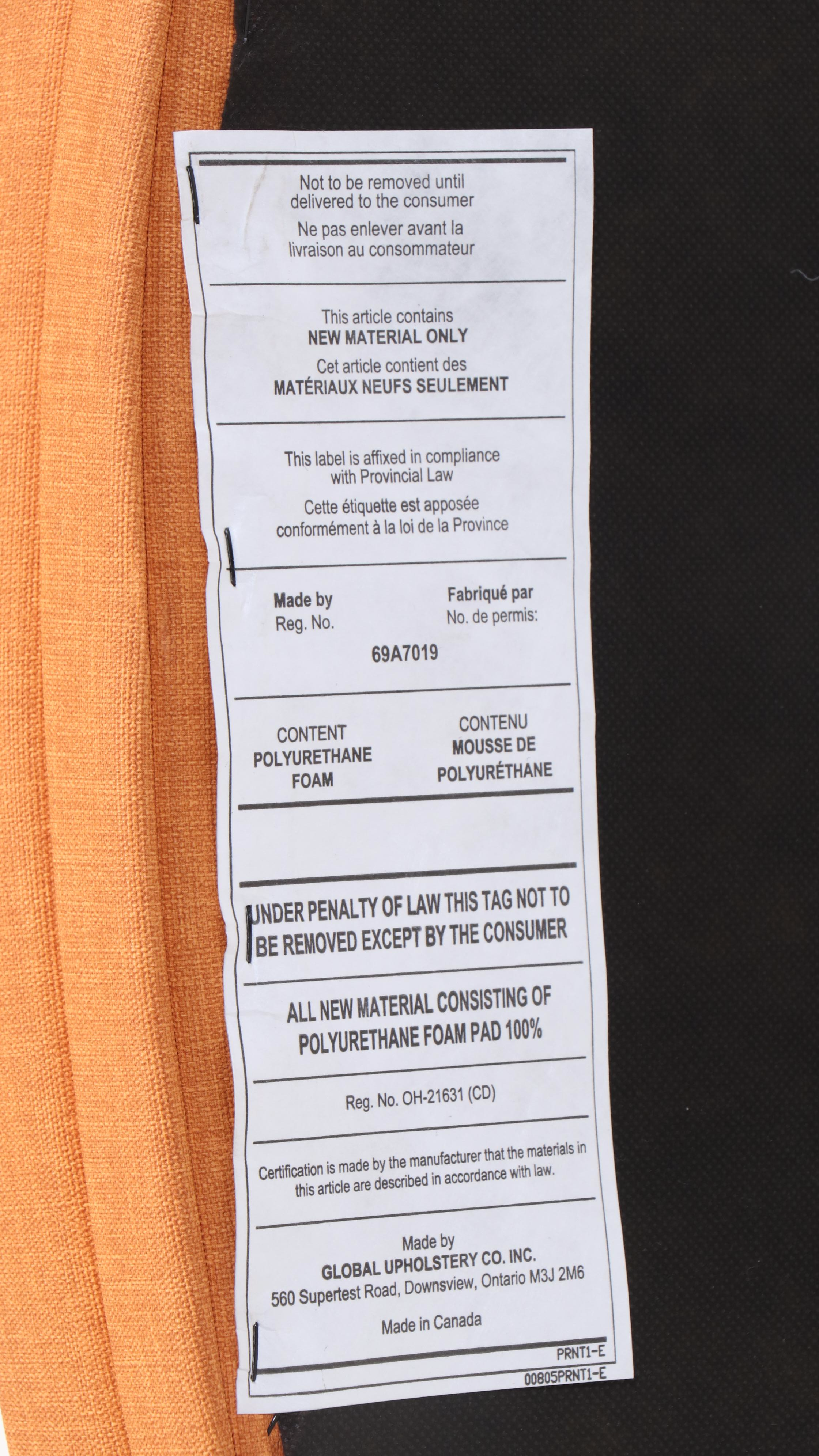 Six Global Upholstery Co. "Drift" Mid Century Modern Style Swivel Side Chairs