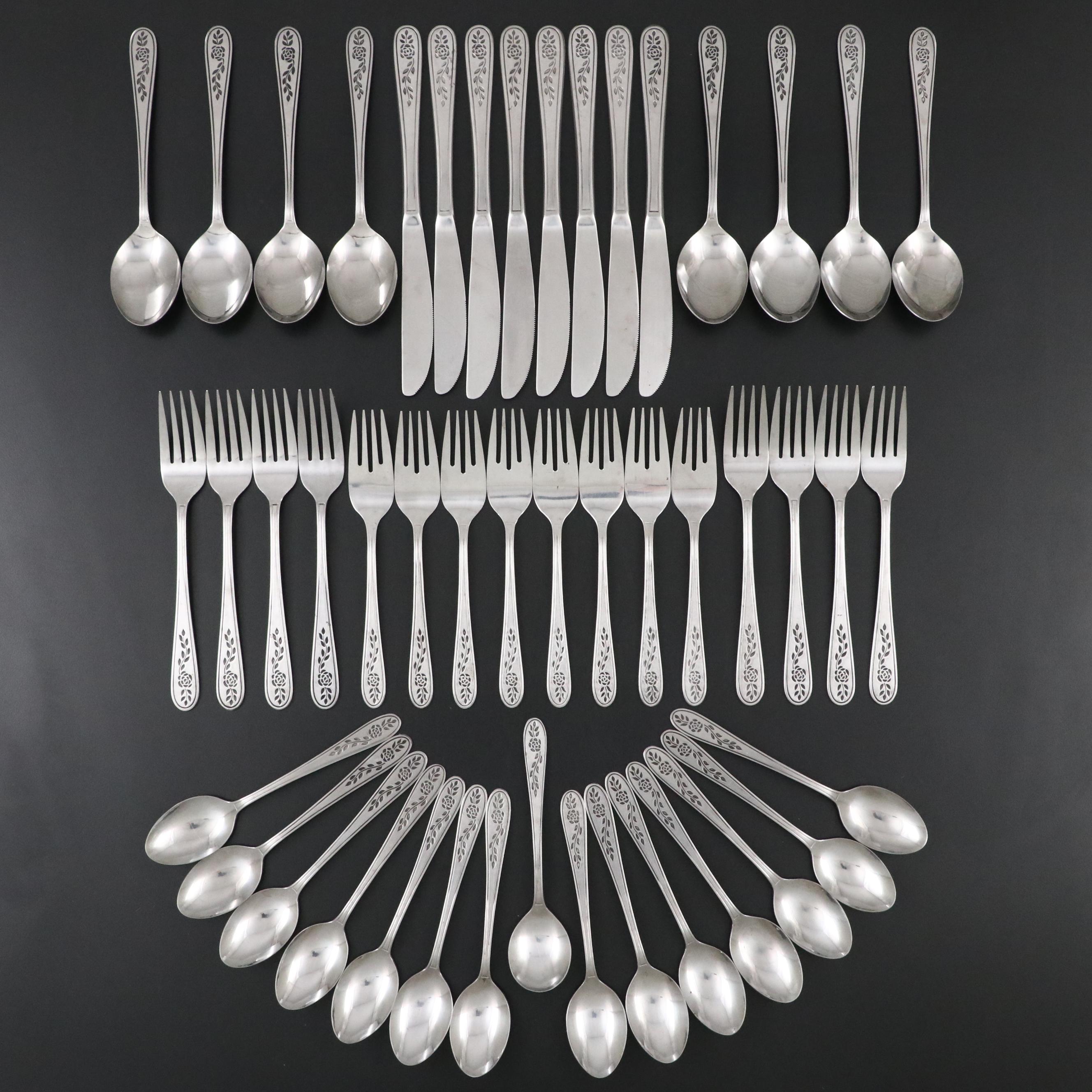 Stanley Roberts "Floral Trellis" Stainless Steel Flatware