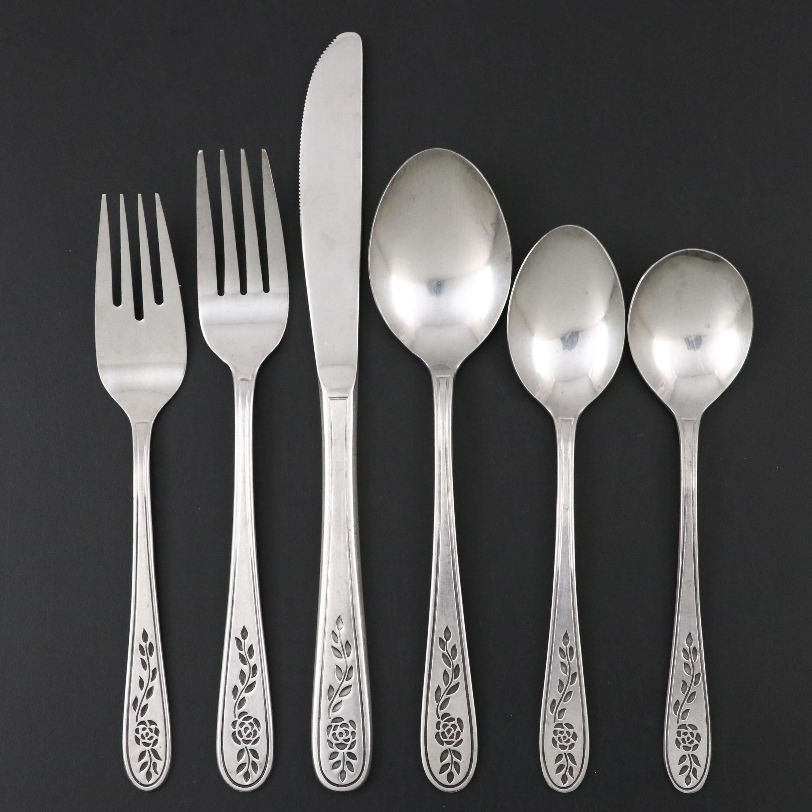 Stanley Roberts "Floral Trellis" Stainless Steel Flatware