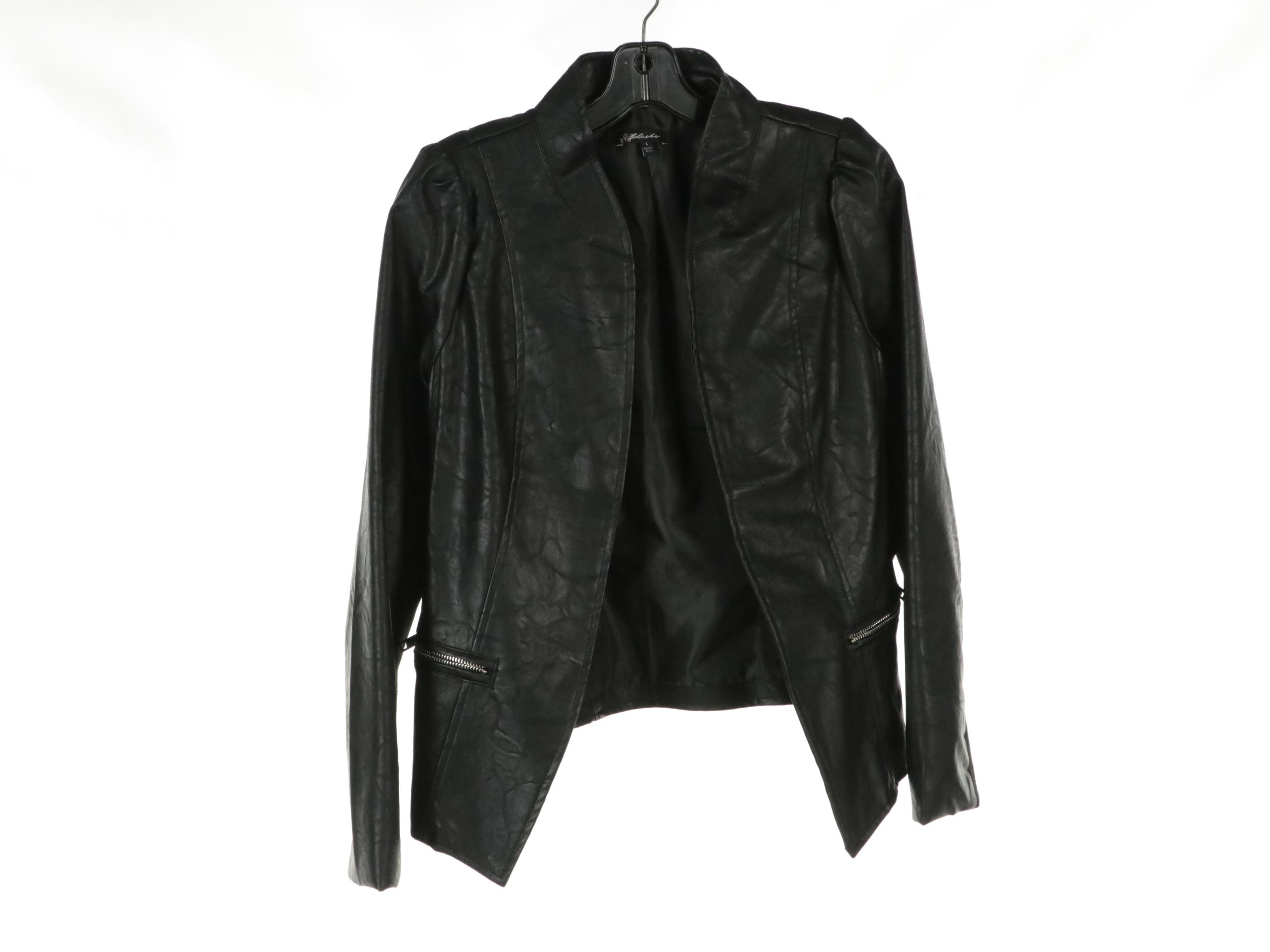Halogen Leather Zip Jacket with LA Coalition and Blāshe Faux Leather Jackets