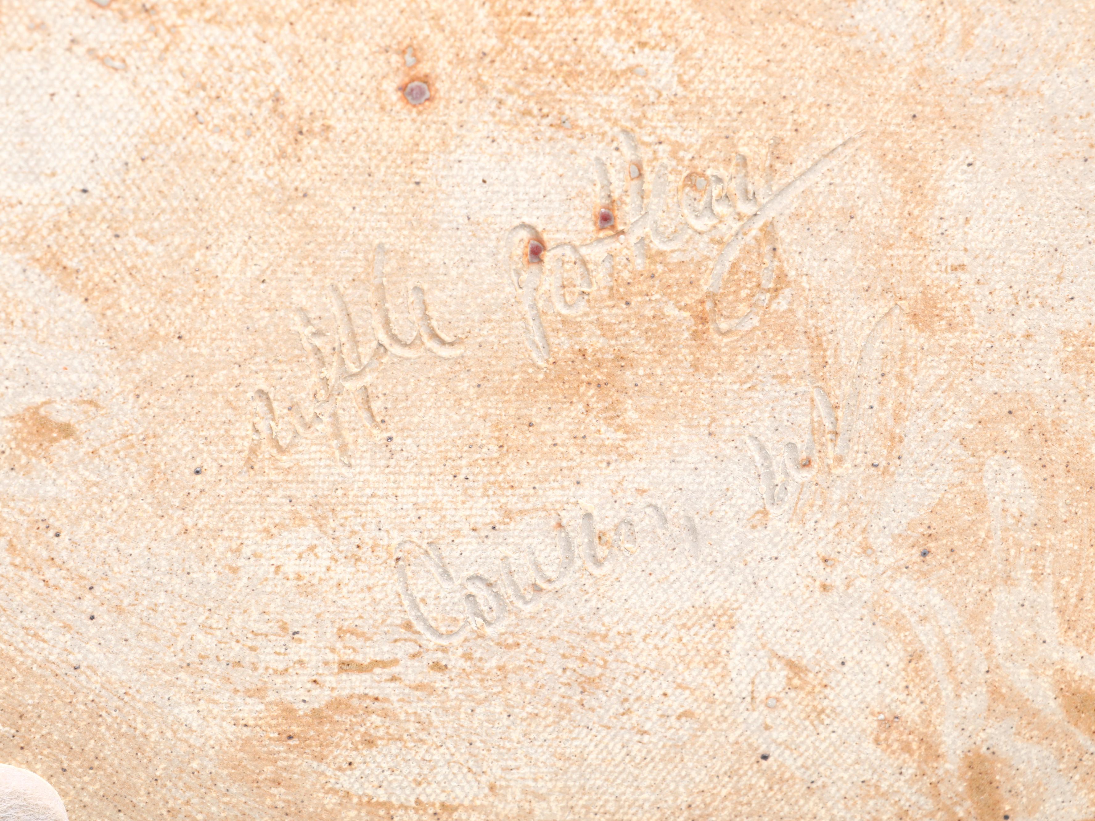 Artisan Signed Platter and Bowl