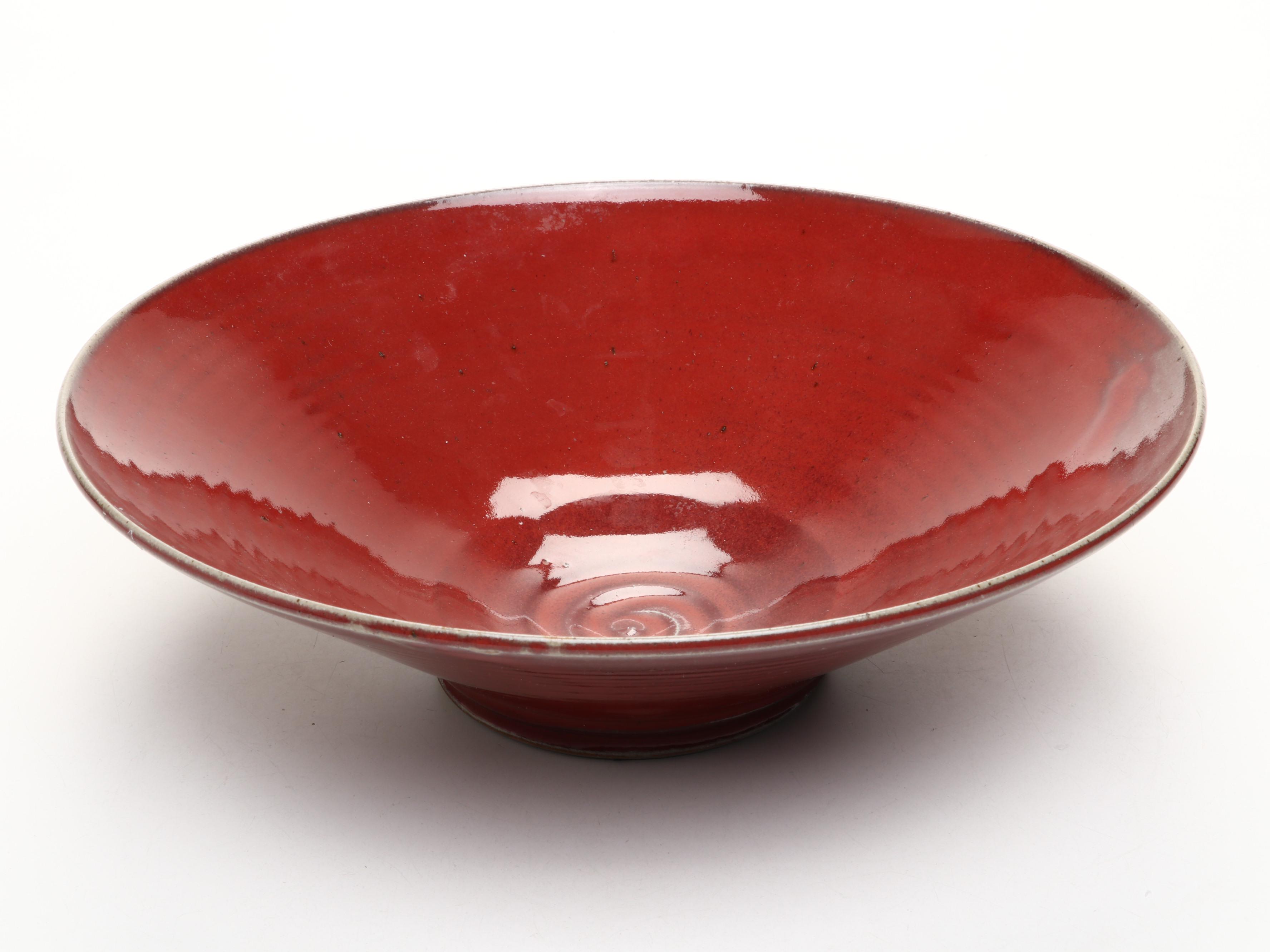 Artisan Signed Platter and Bowl