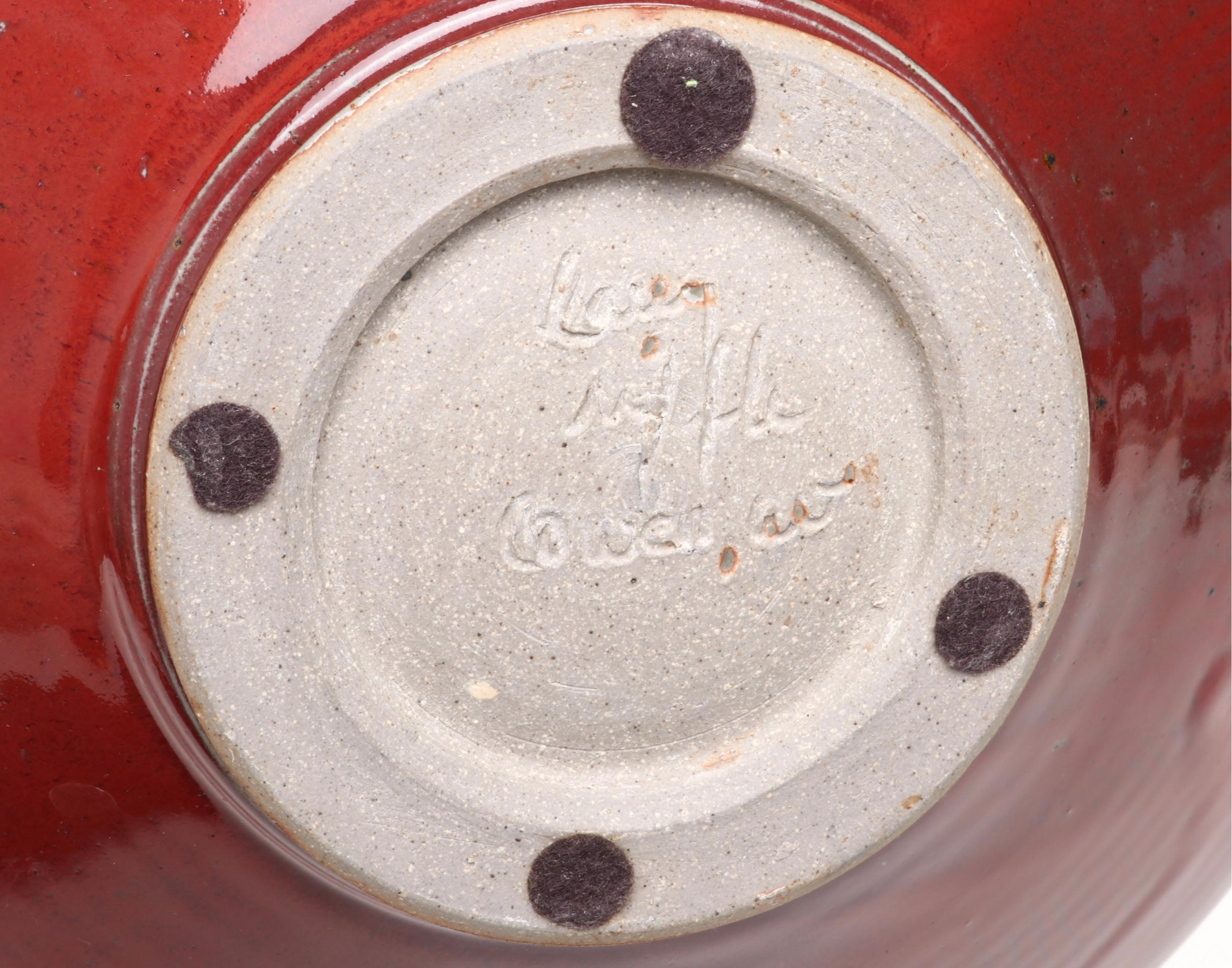 Artisan Signed Platter and Bowl