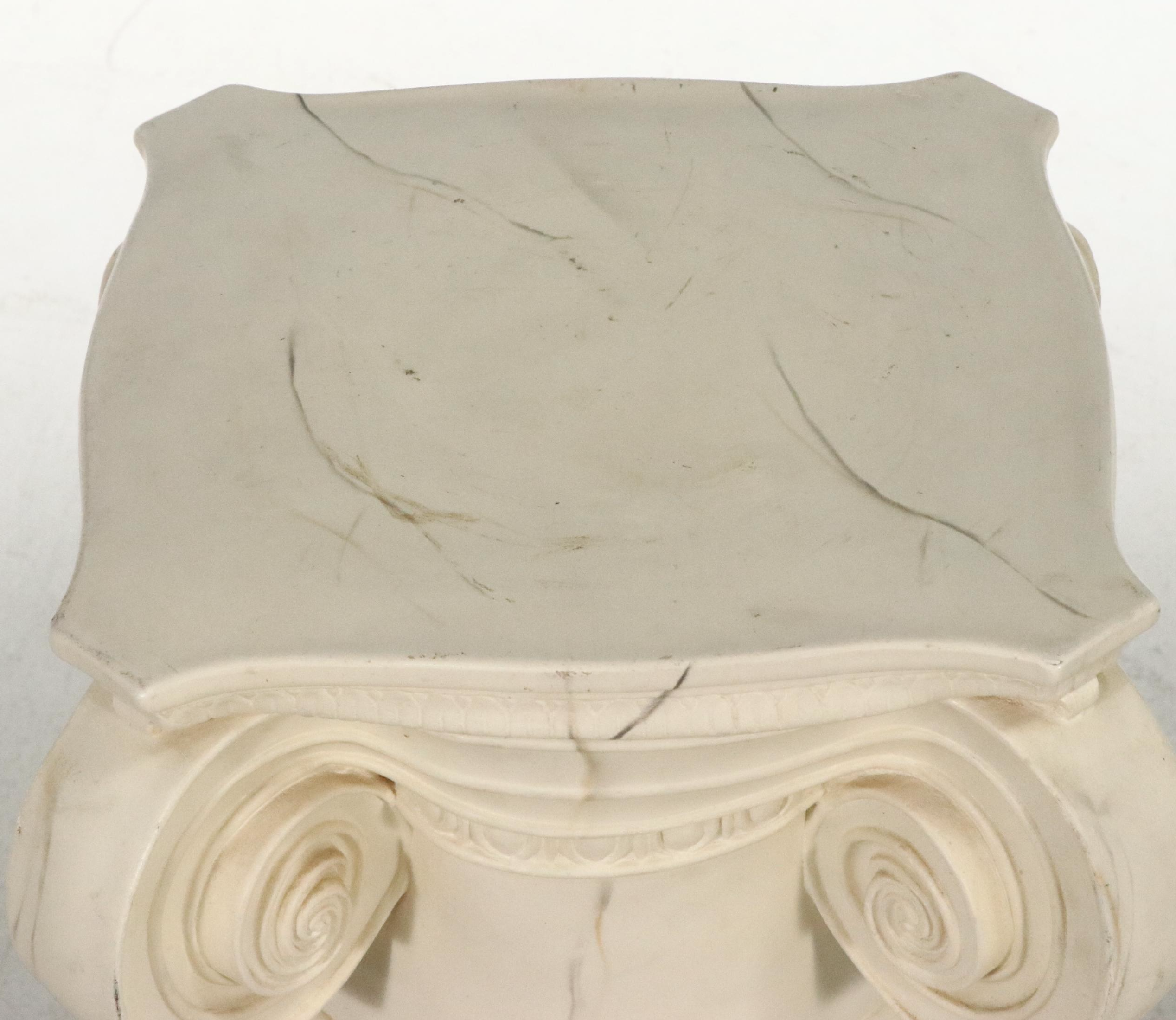 Roman Style Plaster Plant Stand Pillar