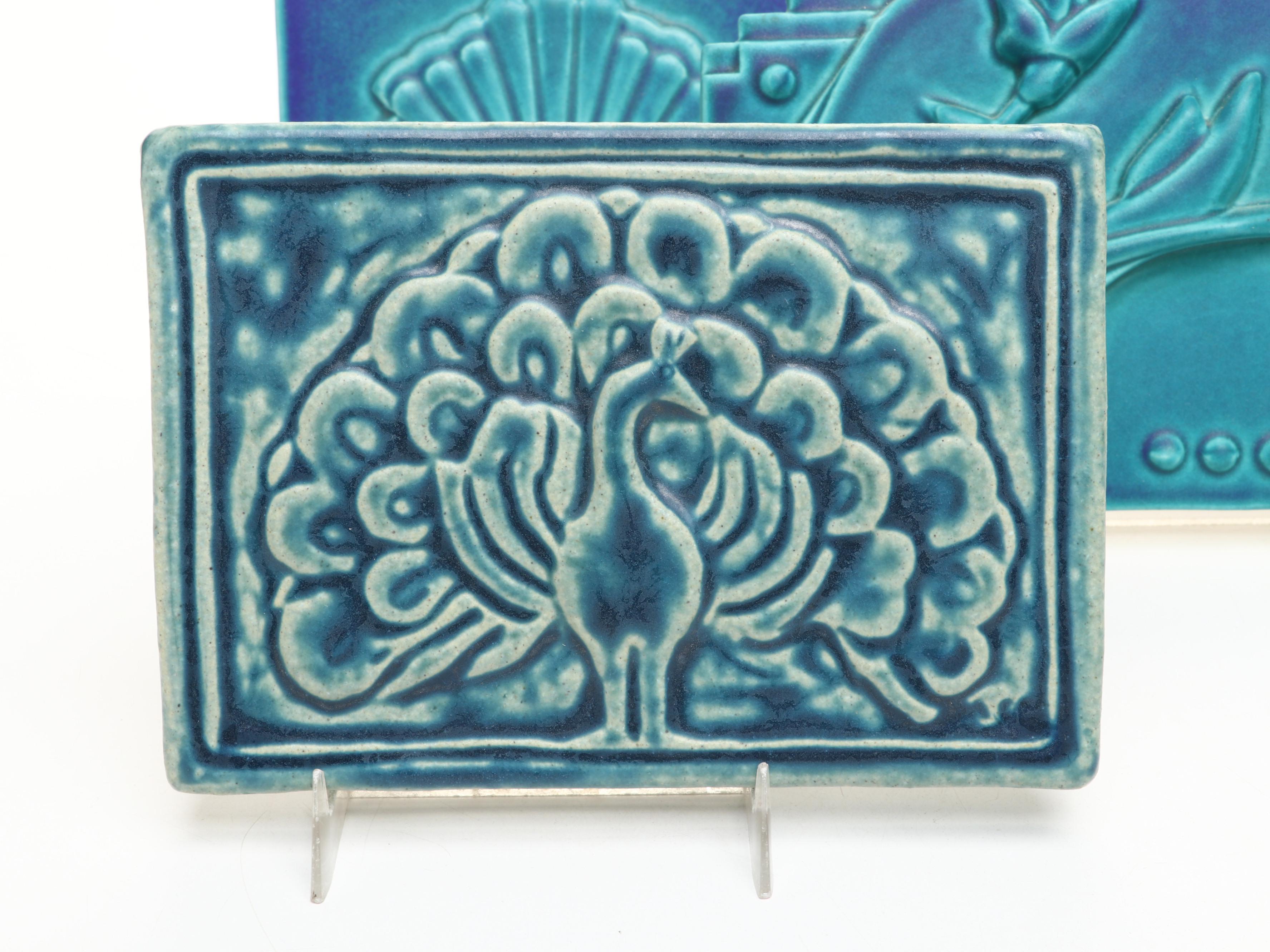 Pewabic and Tyge Pottery Decorative Ceramic Tiles