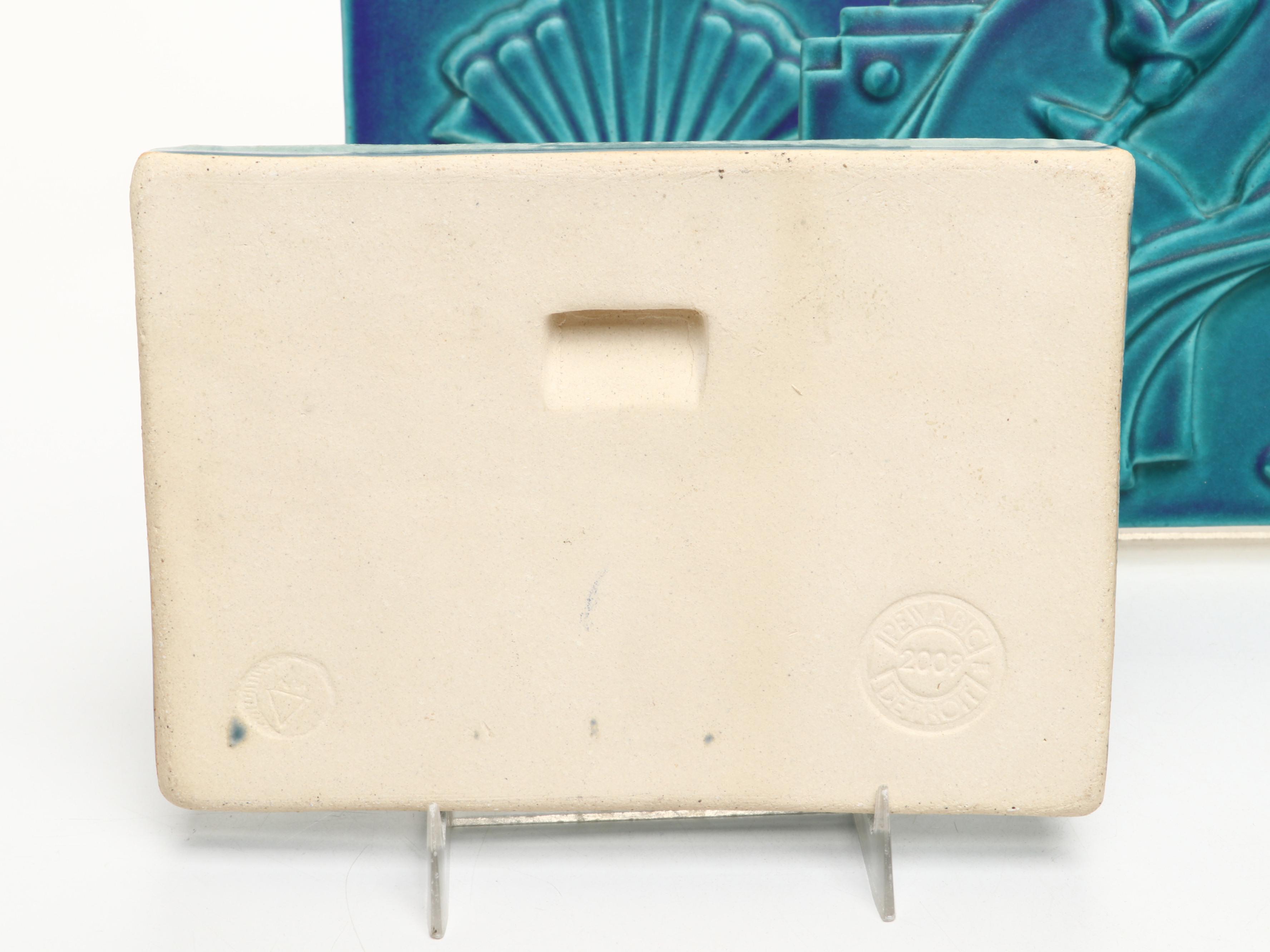 Pewabic and Tyge Pottery Decorative Ceramic Tiles