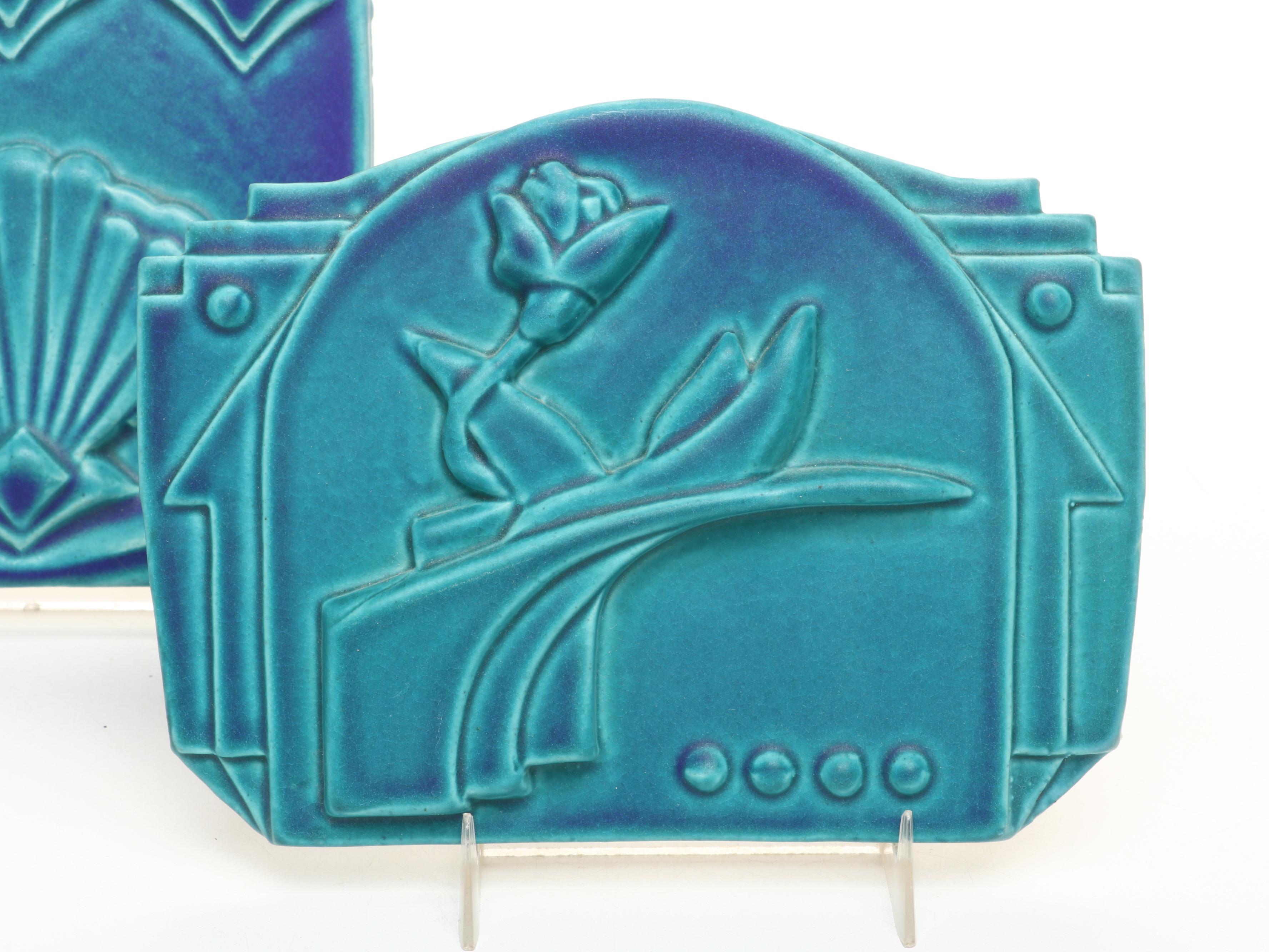 Pewabic and Tyge Pottery Decorative Ceramic Tiles
