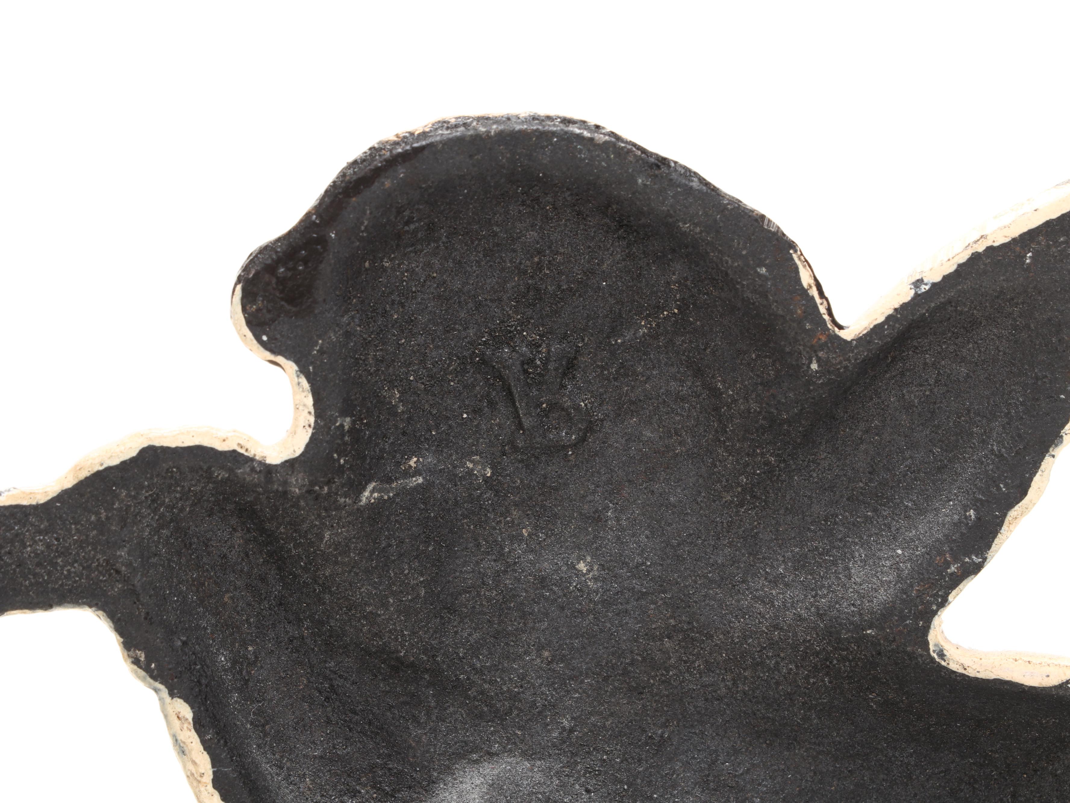 Painted Cast Metal Cherub Wall Hook