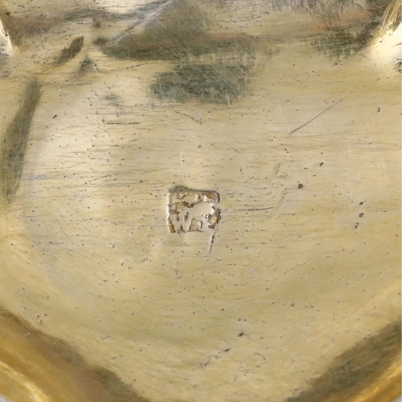 European Goldstone and 800 Silver Snuff Box, 19th Century