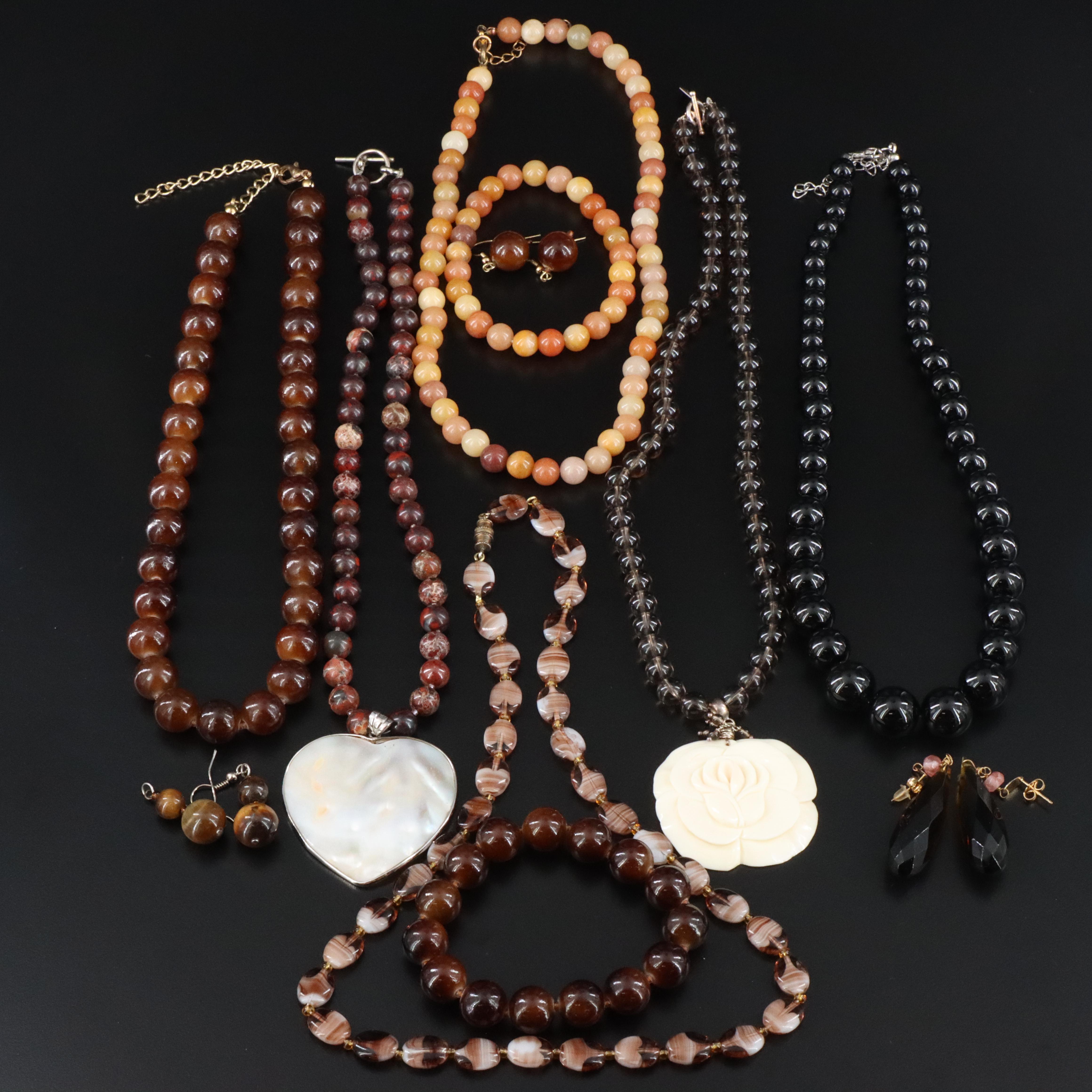 Smoky Quartz, Jasper and Sterling Featured in Gemstone Jewelry Collection