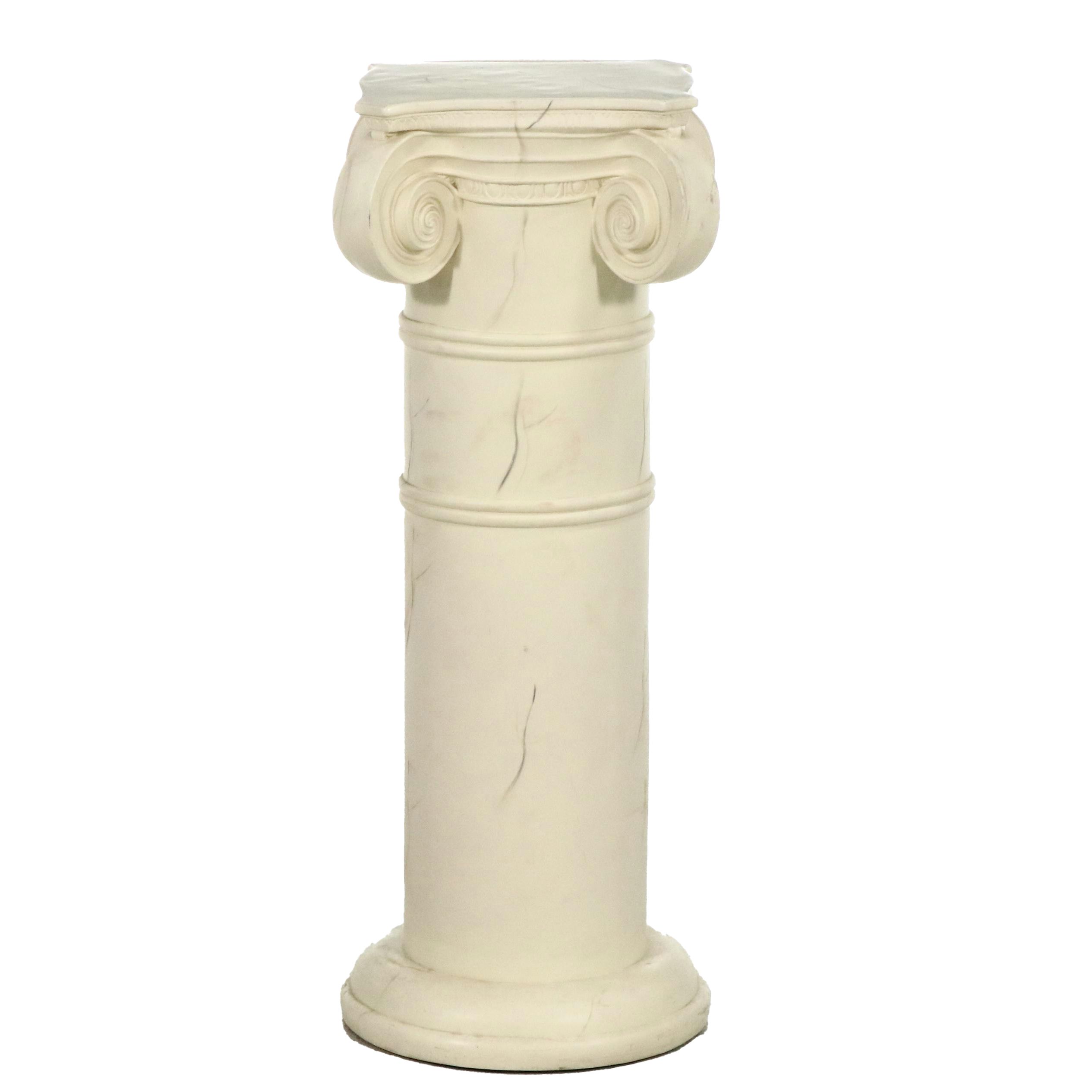 Roman Style Plaster Plant Stand Pillar