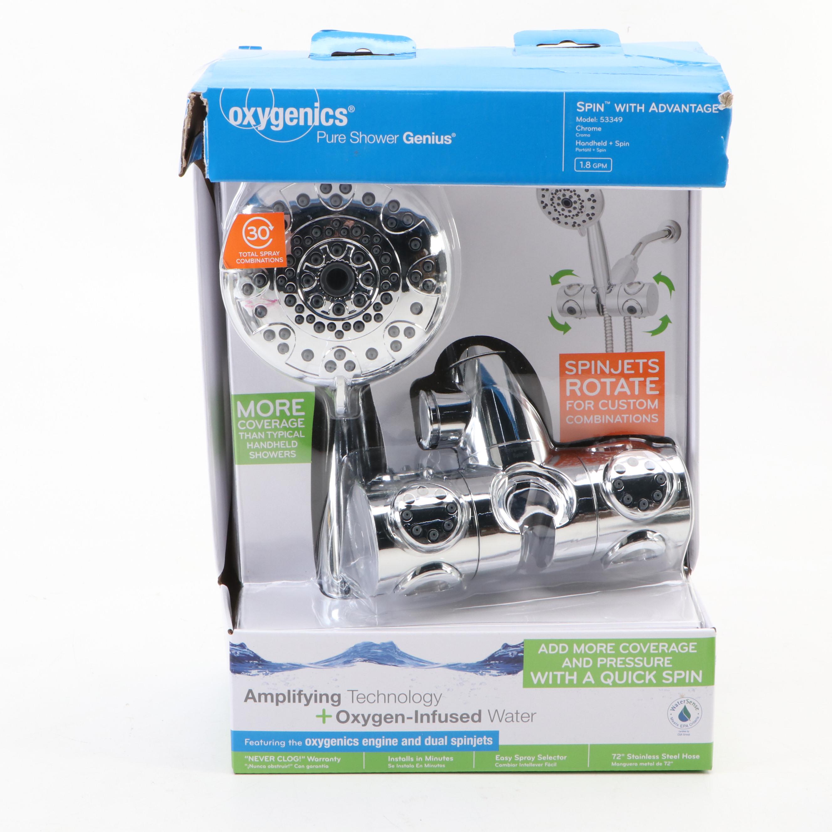 Oxygenics Dual Spin Hand Shower with PawSpa Pet Hand Shower