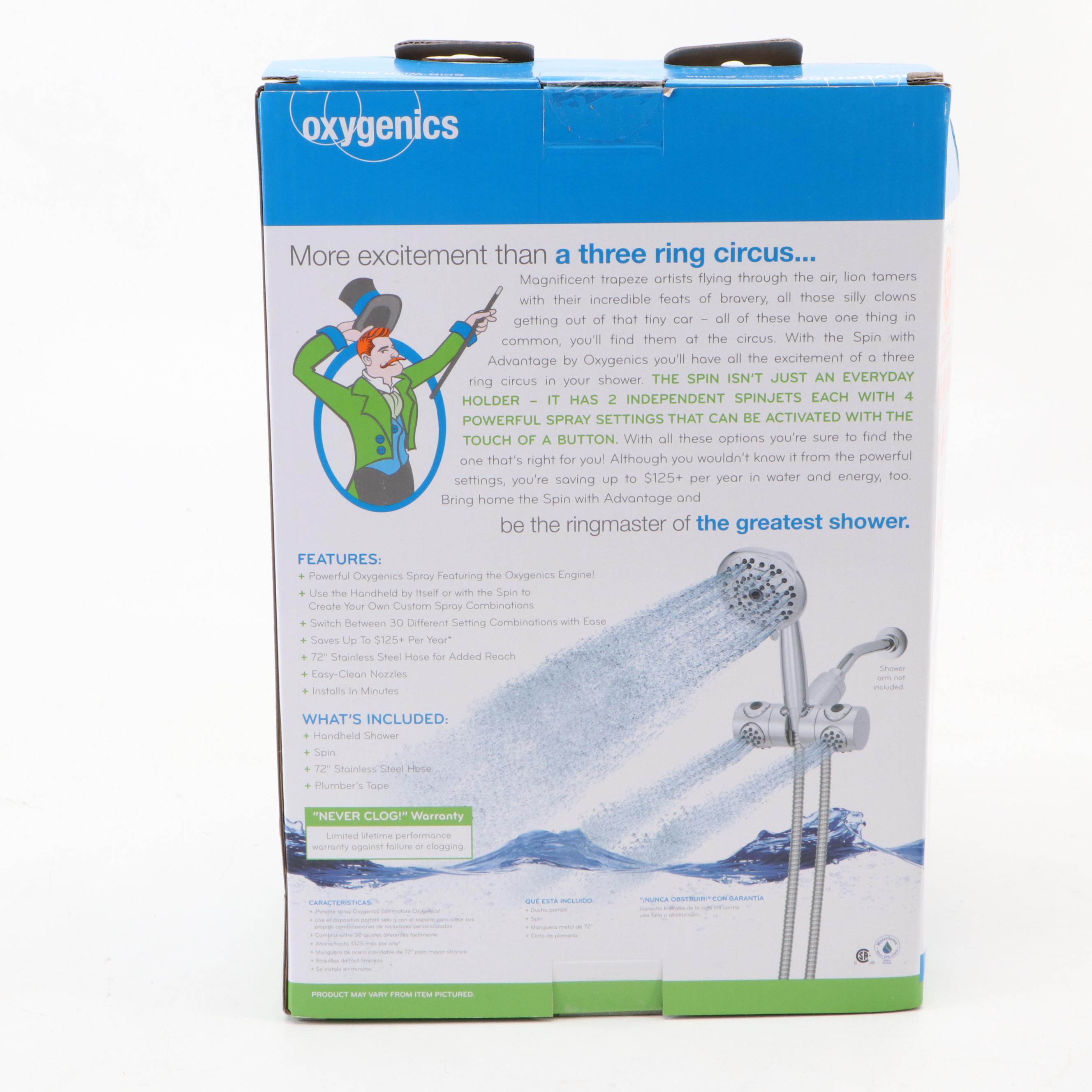 Oxygenics Dual Spin Hand Shower with PawSpa Pet Hand Shower