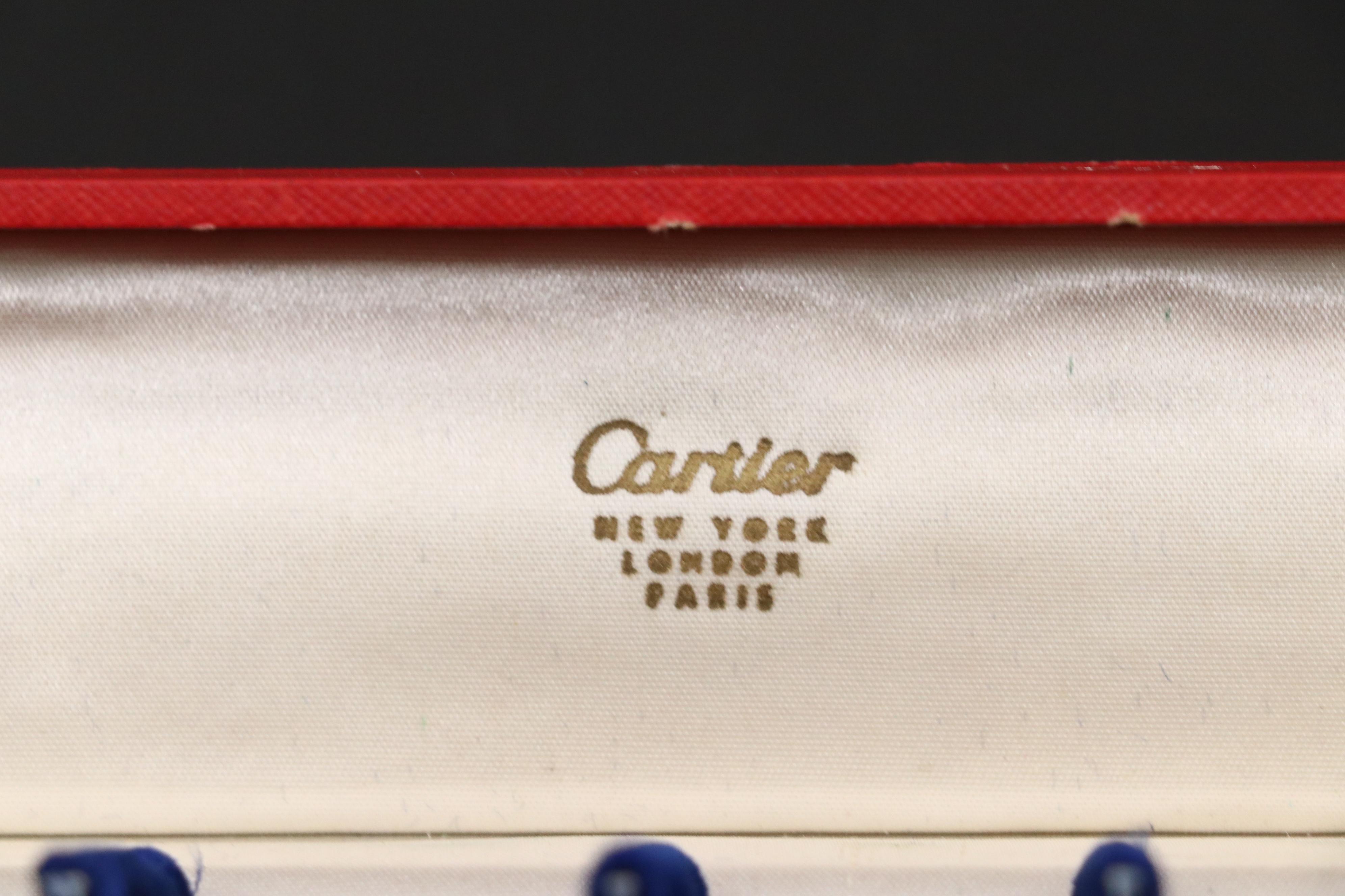 Cartier Sterling Silver Individual Salt and Pepper Shakers with Presentation Box