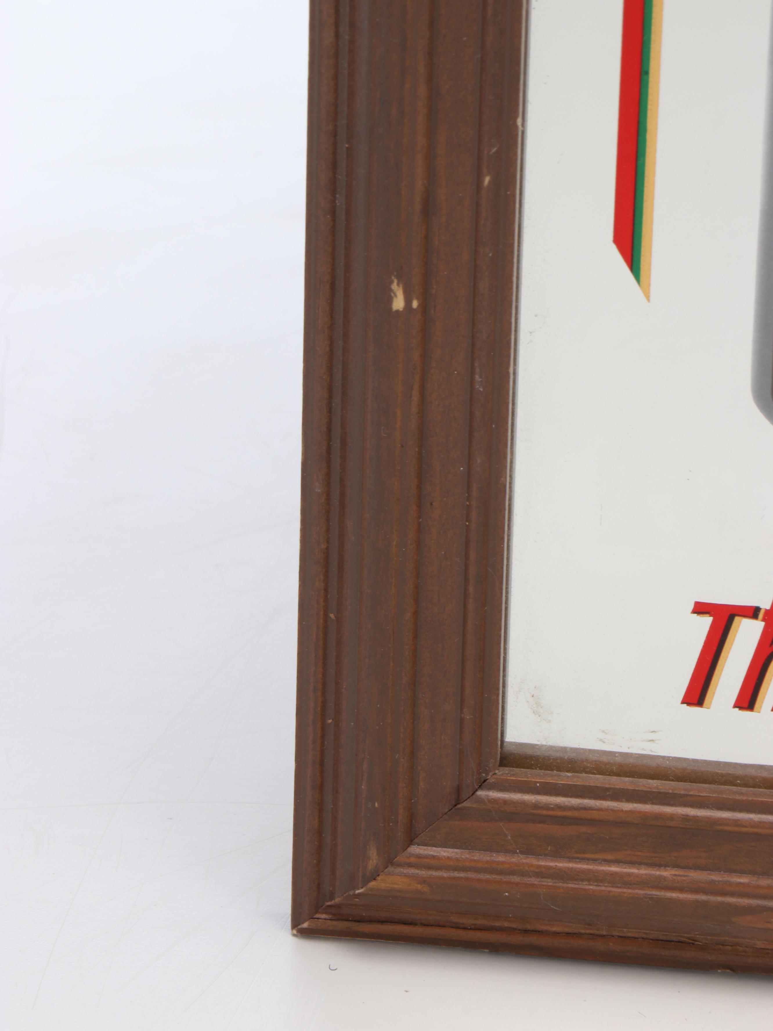 Anheuser-Busch Budweiser Framed Mirror, Late 20th Century