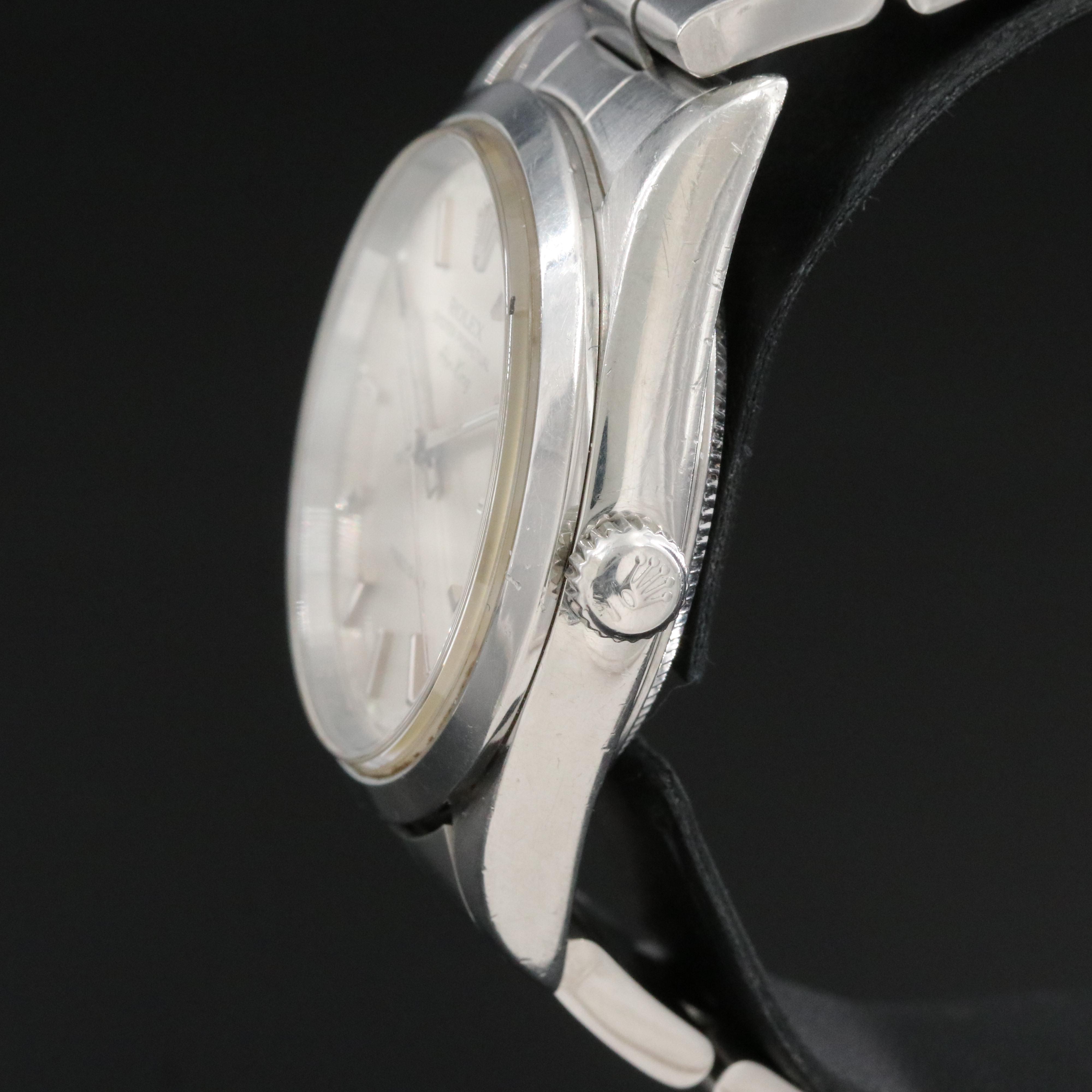 Rolex Air-King 14000M Silver Dial 34mm Steel Automatic Watch