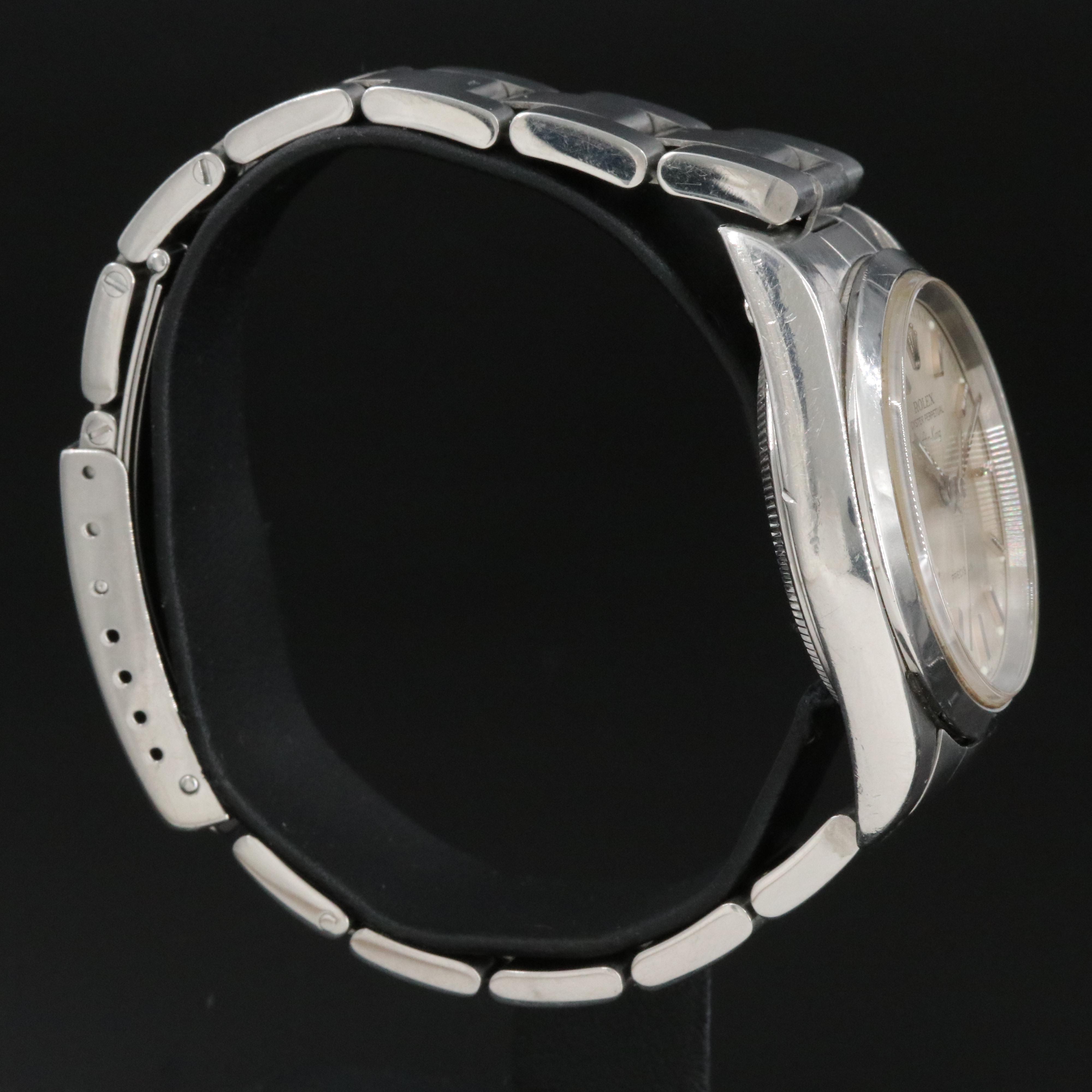 Rolex Air-King 14000M Silver Dial 34mm Steel Automatic Watch