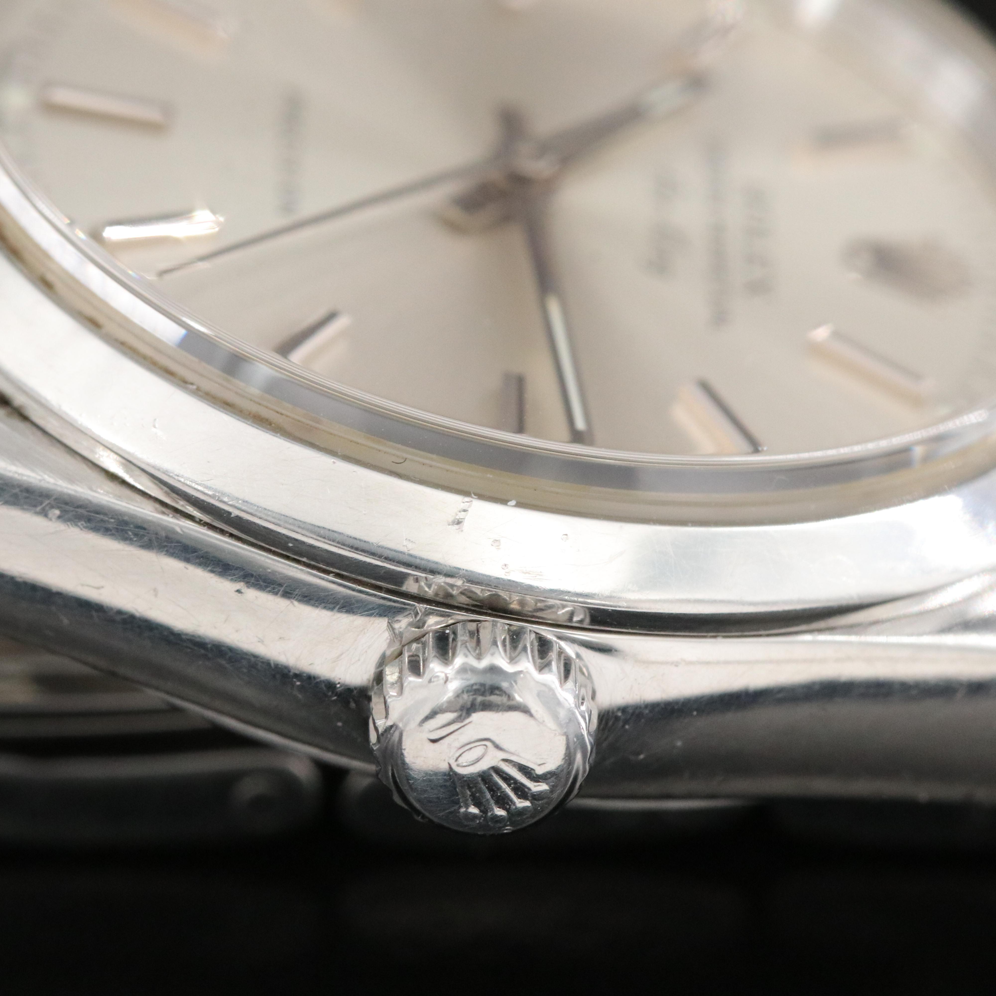 Rolex Air-King 14000M Silver Dial 34mm Steel Automatic Watch