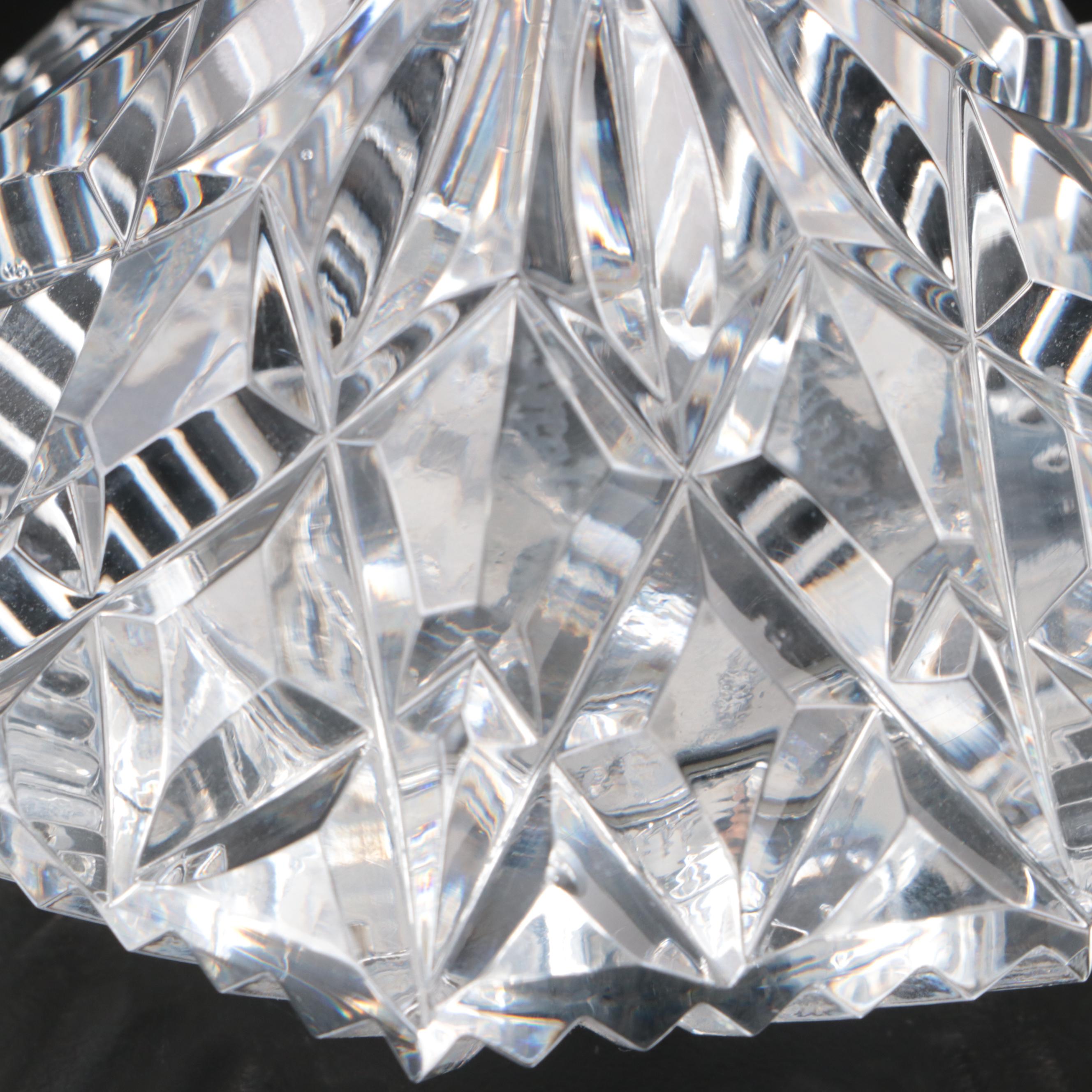 Petrossian Silver Plated Platter and Caviar Server with Waterford Desk Clocks