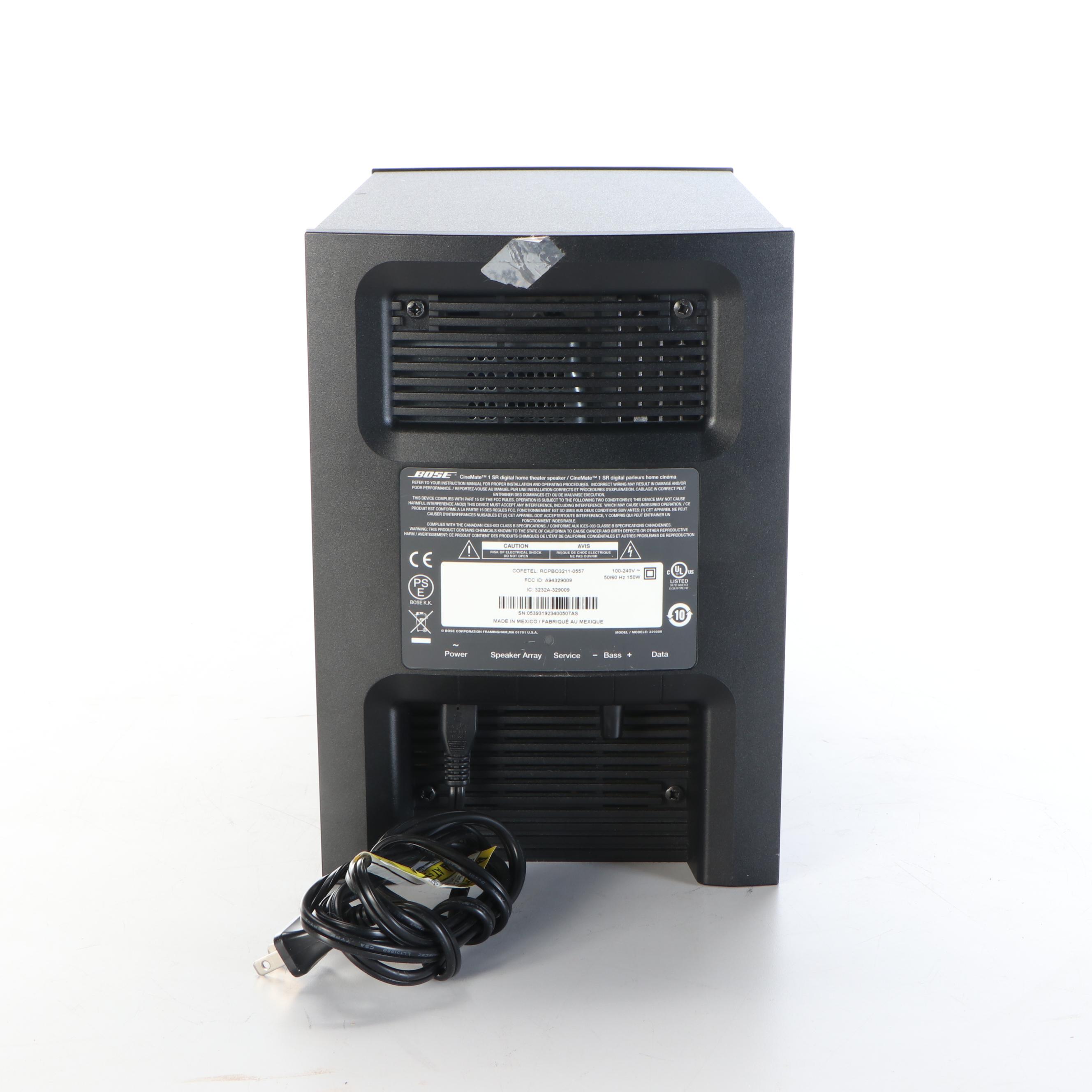 Bose CineMate 1SR Digital Home Theater Speaker