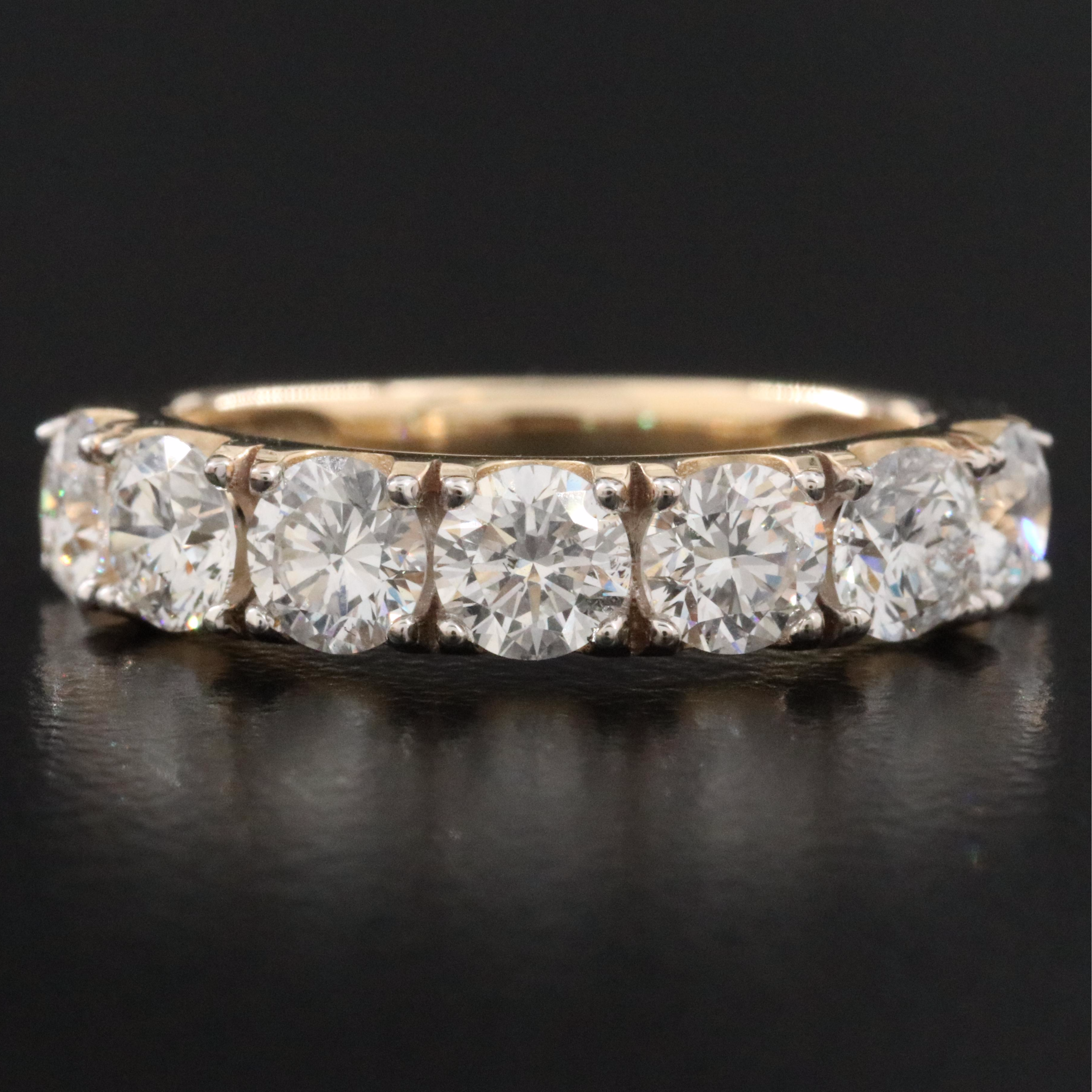 14K 2.15 CTW Lab Grown Diamond Ring