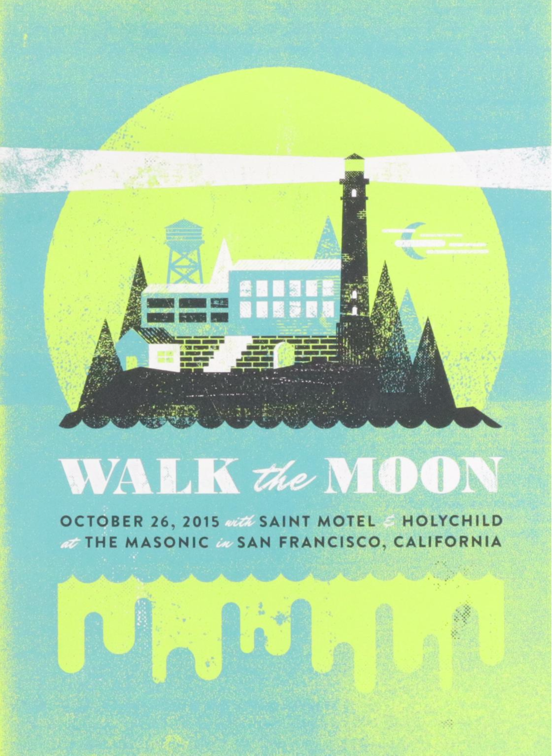 Two Charlie Wagers Serigraph Event Posters Including "Walk the Moon"