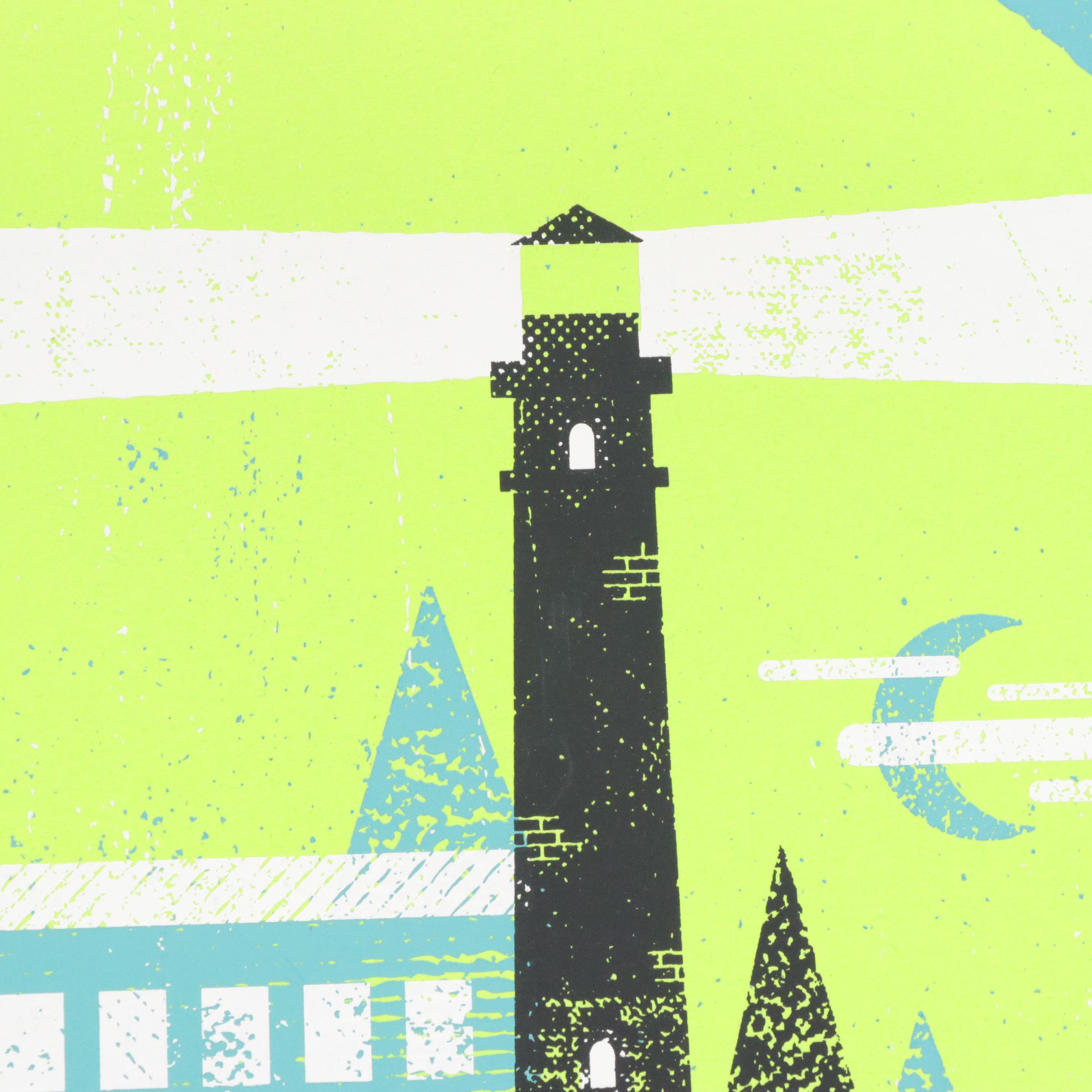 Two Charlie Wagers Serigraph Event Posters Including "Walk the Moon"