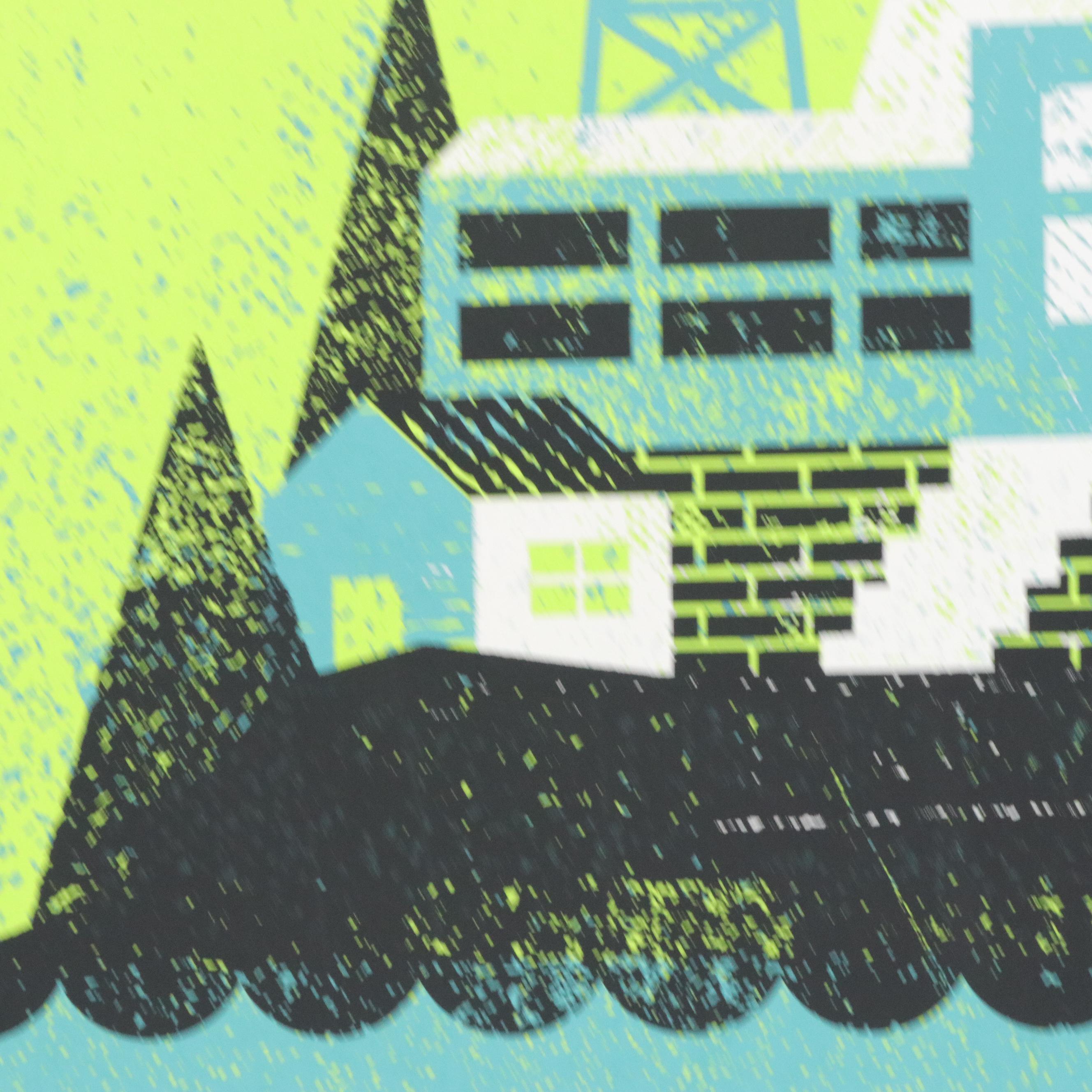 Two Charlie Wagers Serigraph Event Posters Including "Walk the Moon"