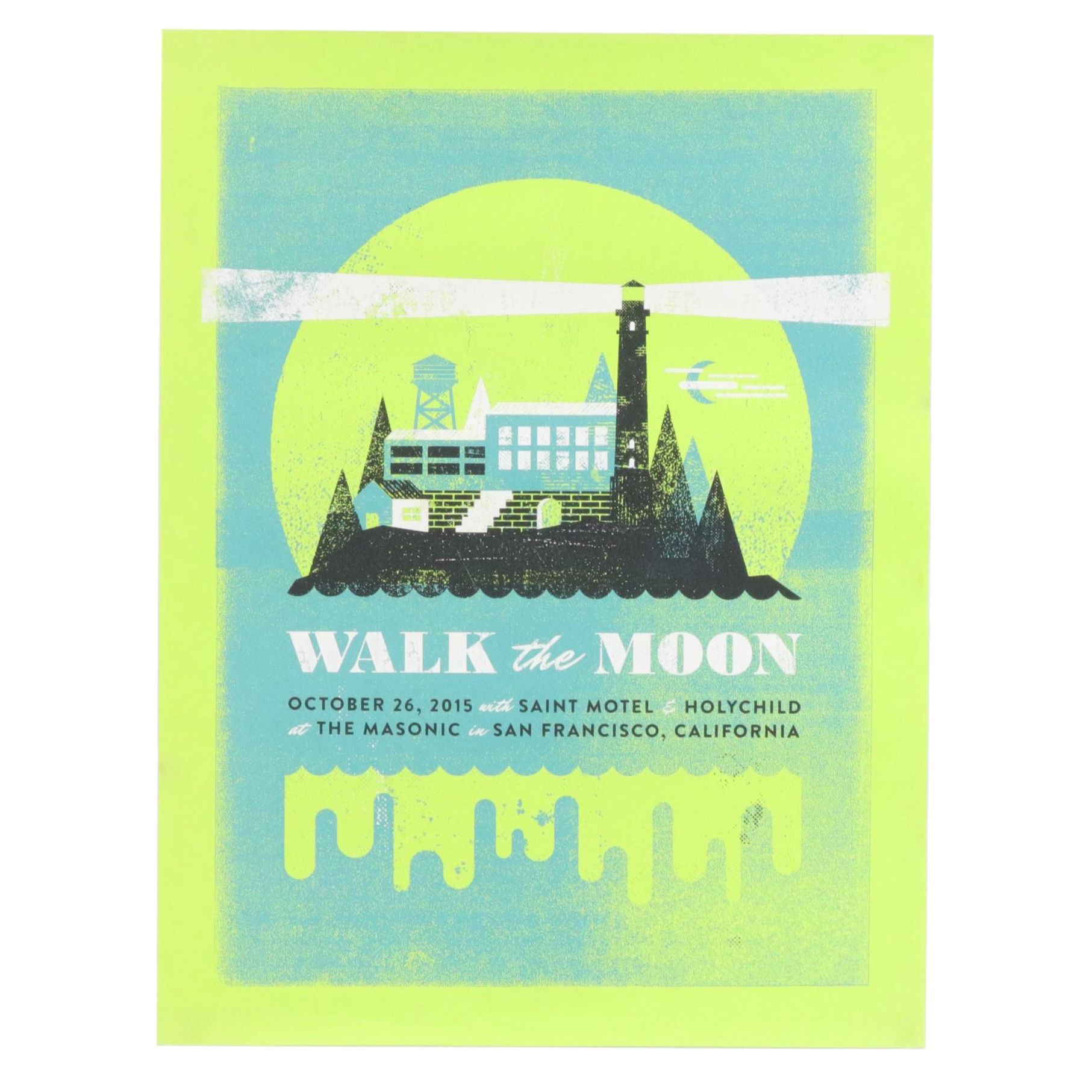 Two Charlie Wagers Serigraph Event Posters Including "Walk the Moon"