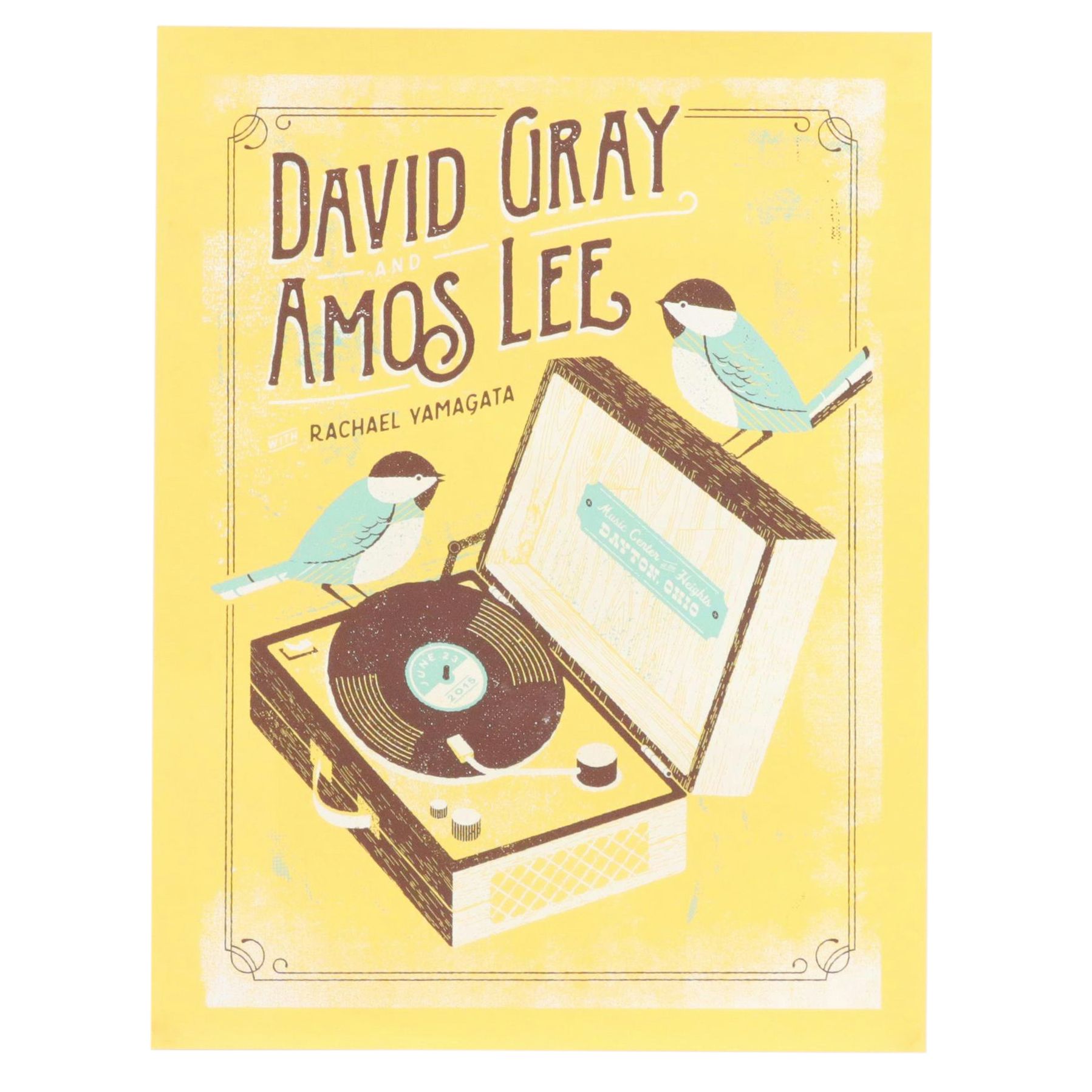 Two Charlie Wagers Serigraph Event Posters Including "Walk the Moon"