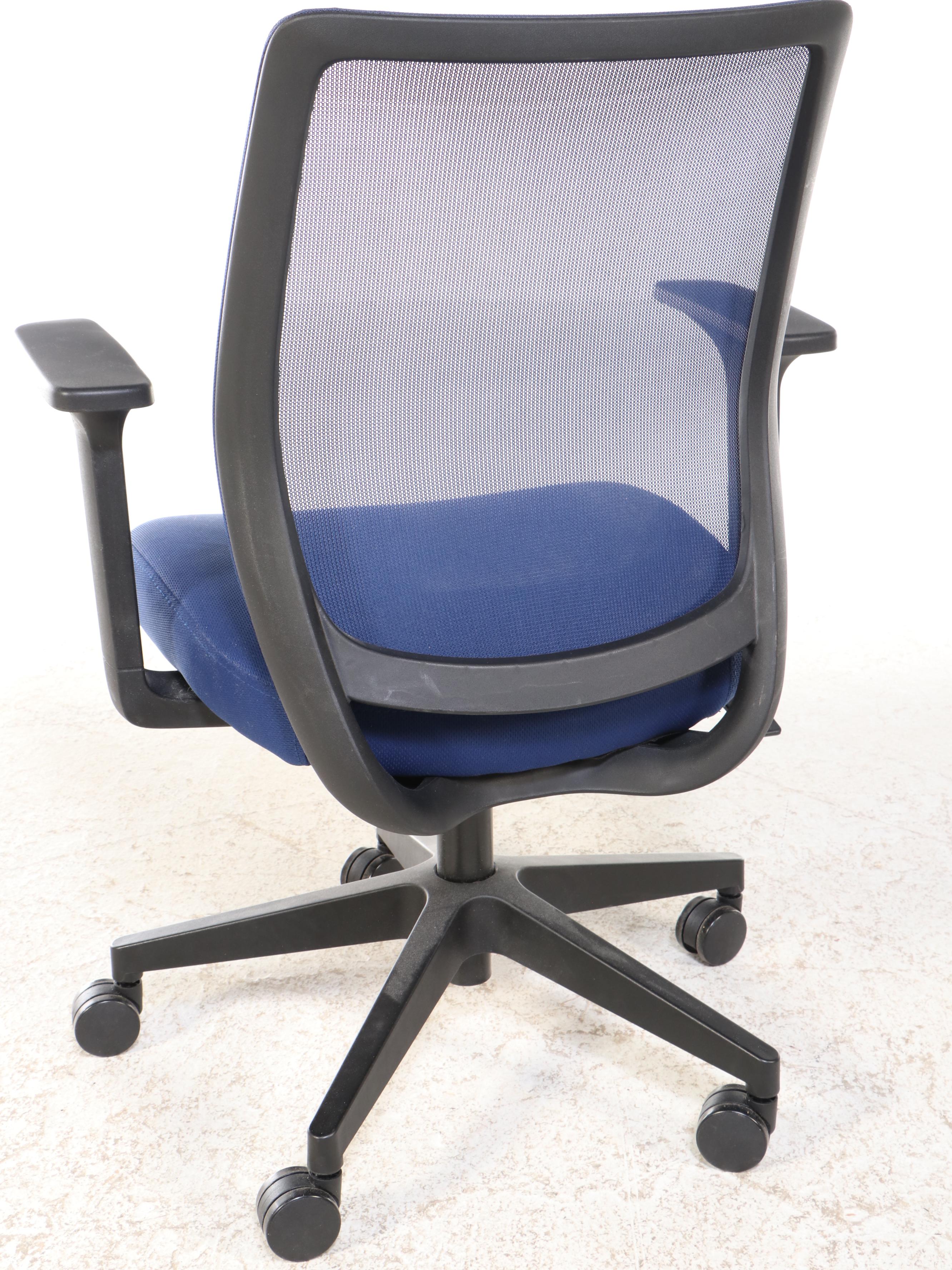 Worklife Brands Blue Mesh Upholstered Office Chair