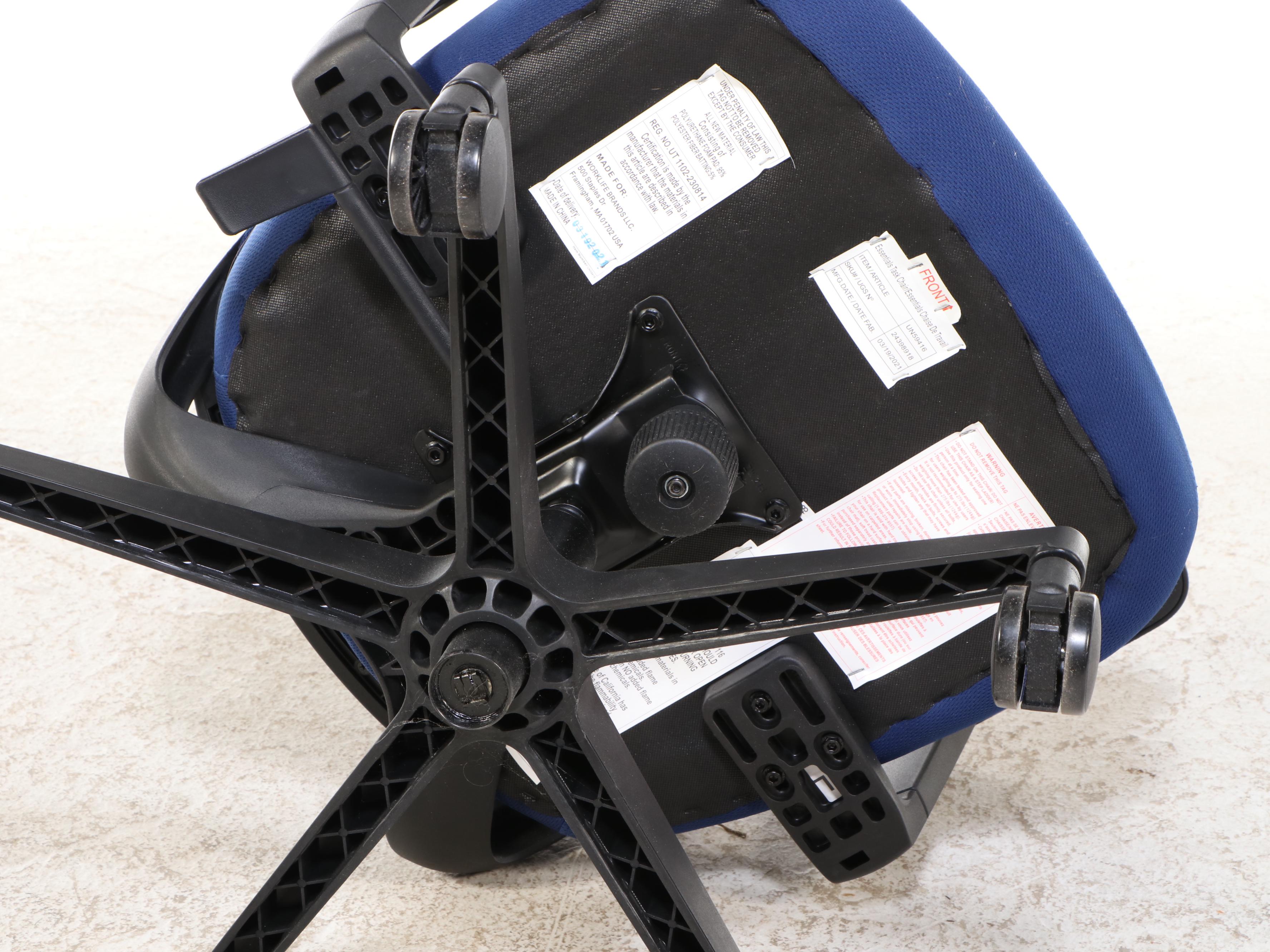 Worklife Brands Blue Mesh Upholstered Office Chair