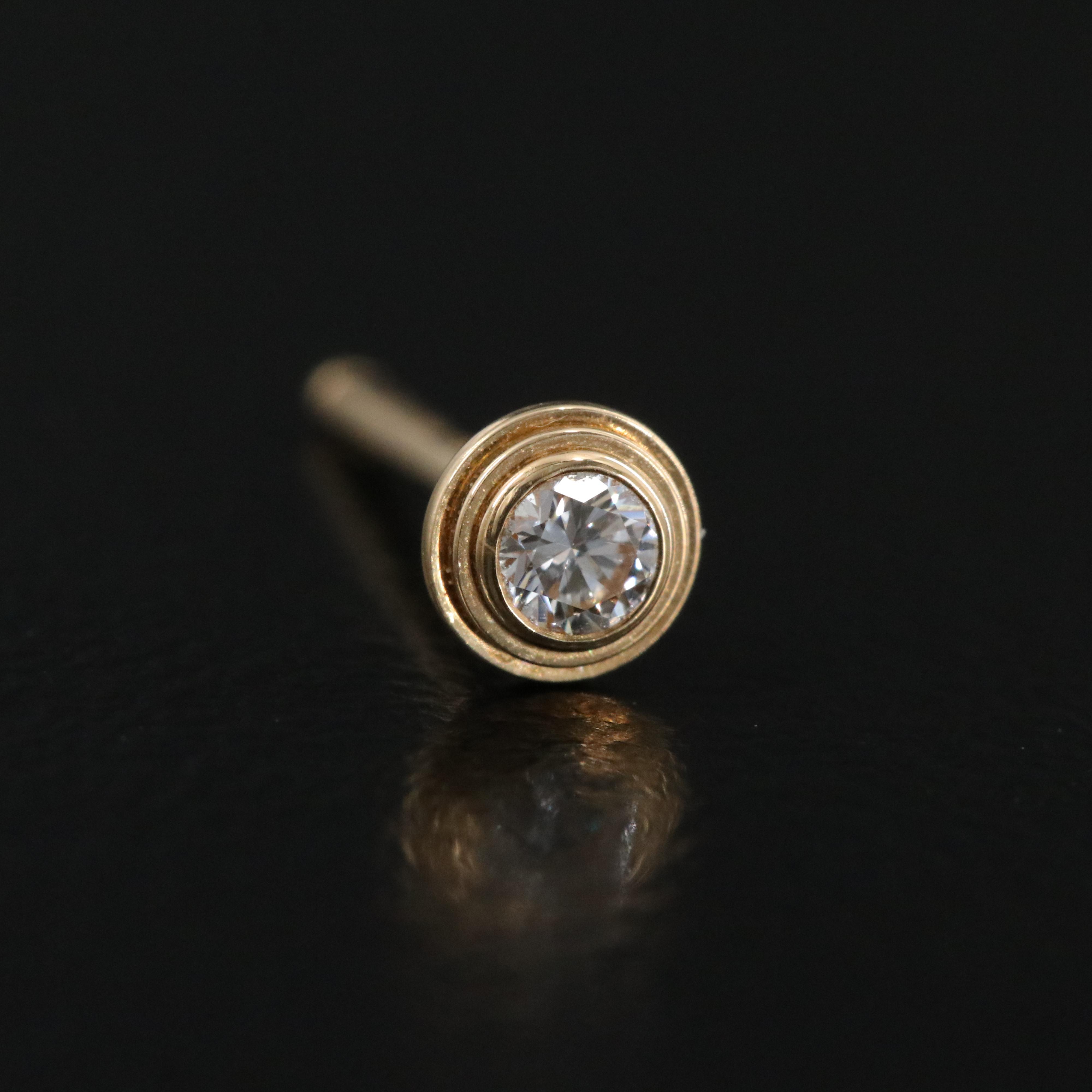Cartier D'Amour 18K Diamond Stud Earrings