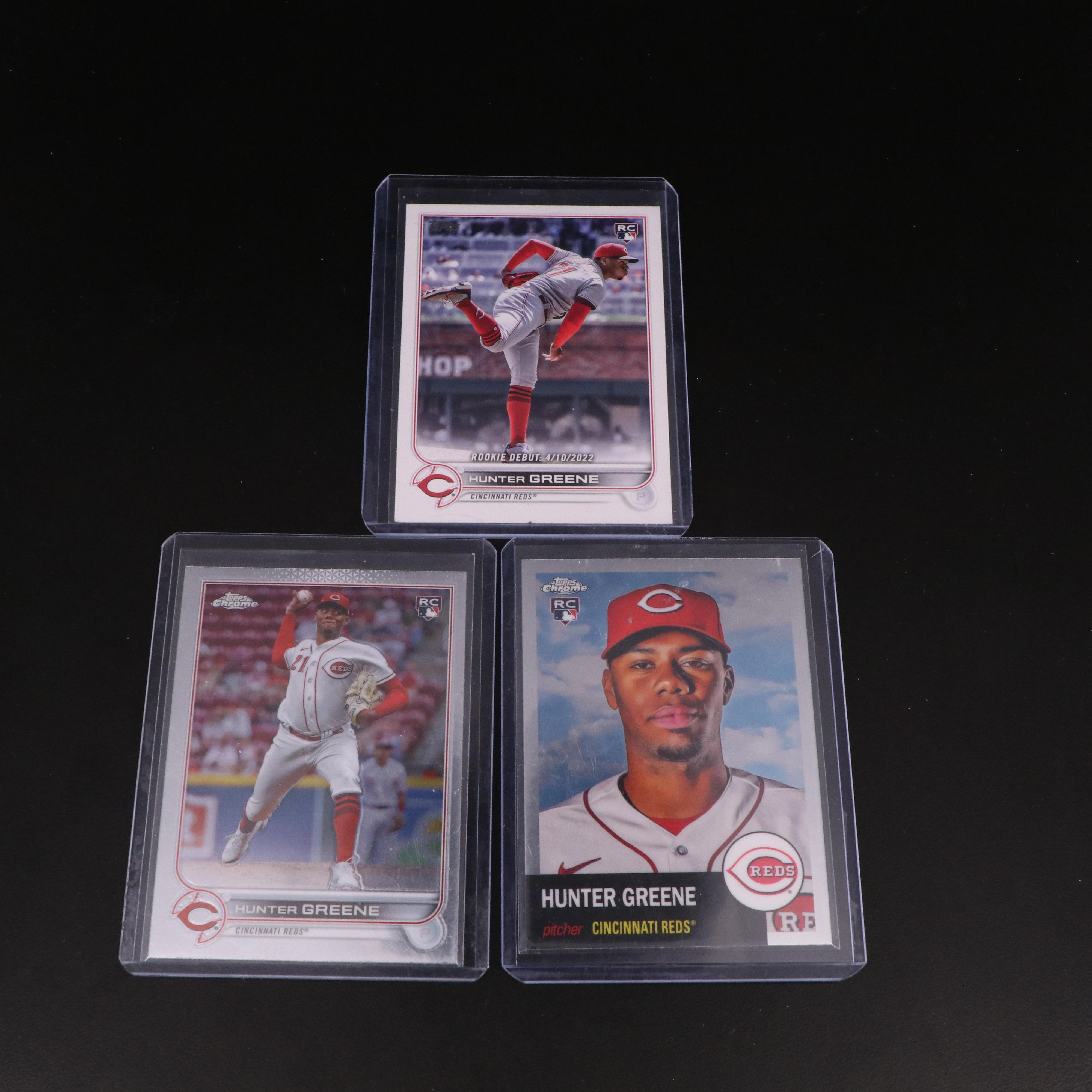 Hunter Greene Signed, Rookie, and Prospect Cincinnati Reds Baseball Cards