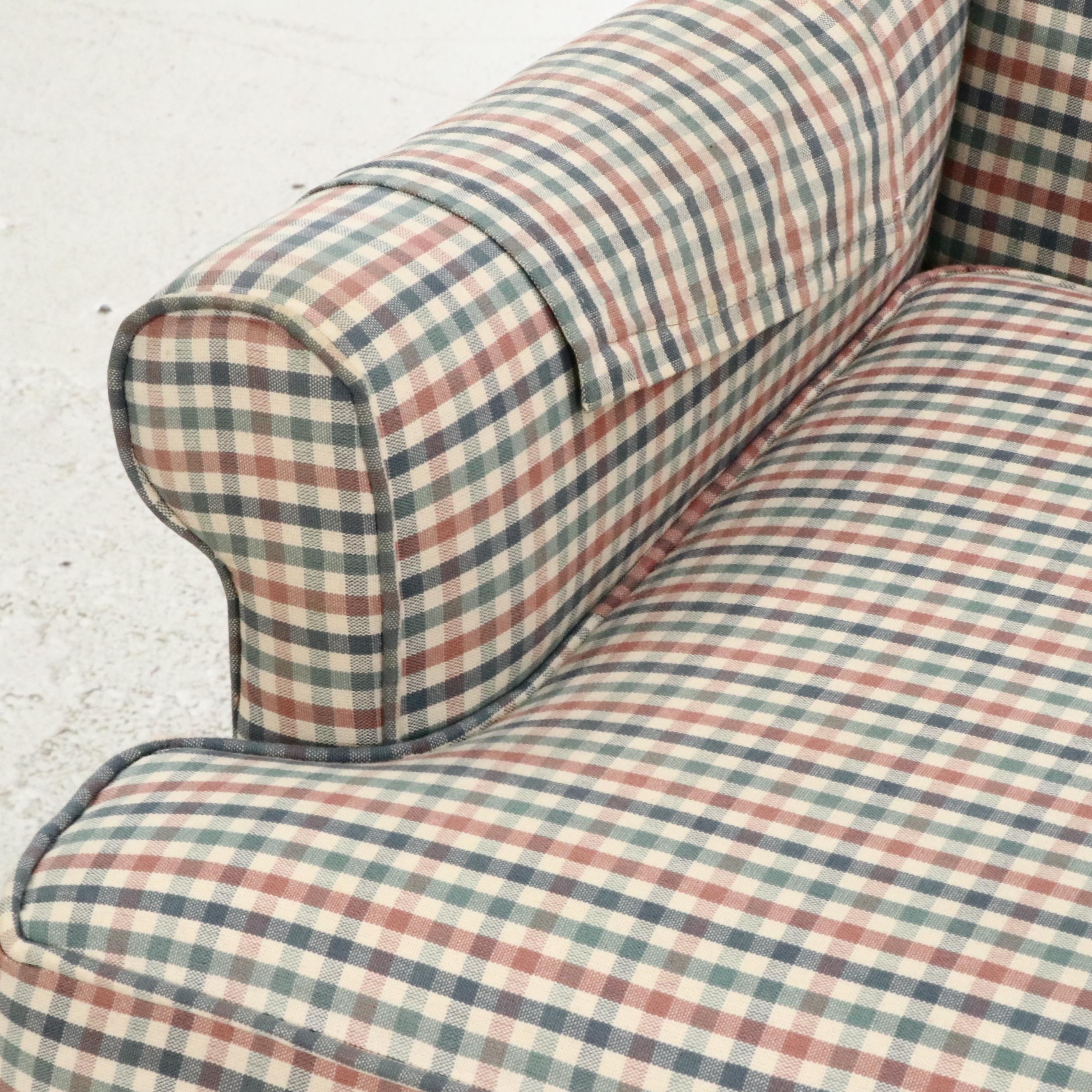 Pair of Chippendale Style Custom-Upholstered Wingback Chairs