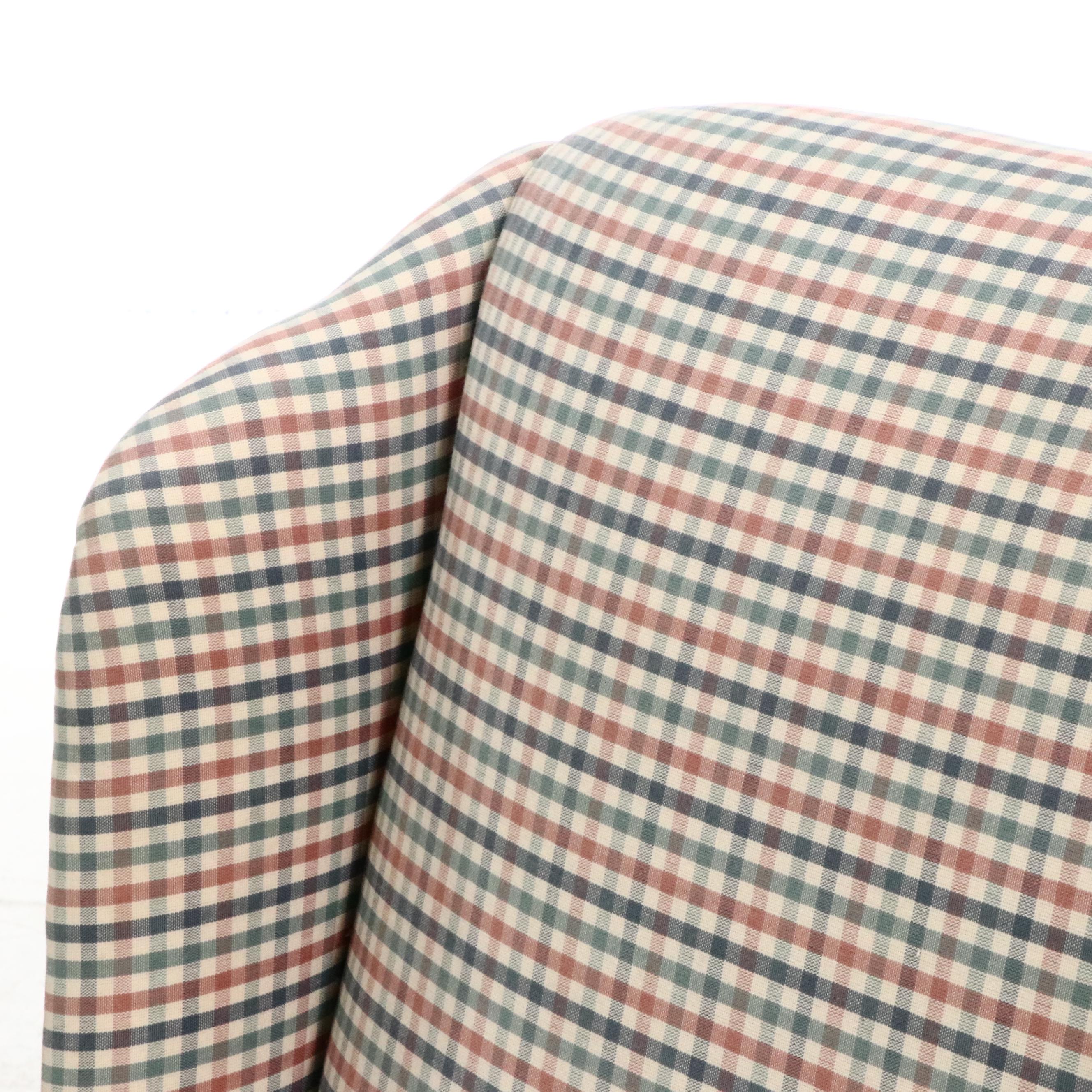 Pair of Chippendale Style Custom-Upholstered Wingback Chairs