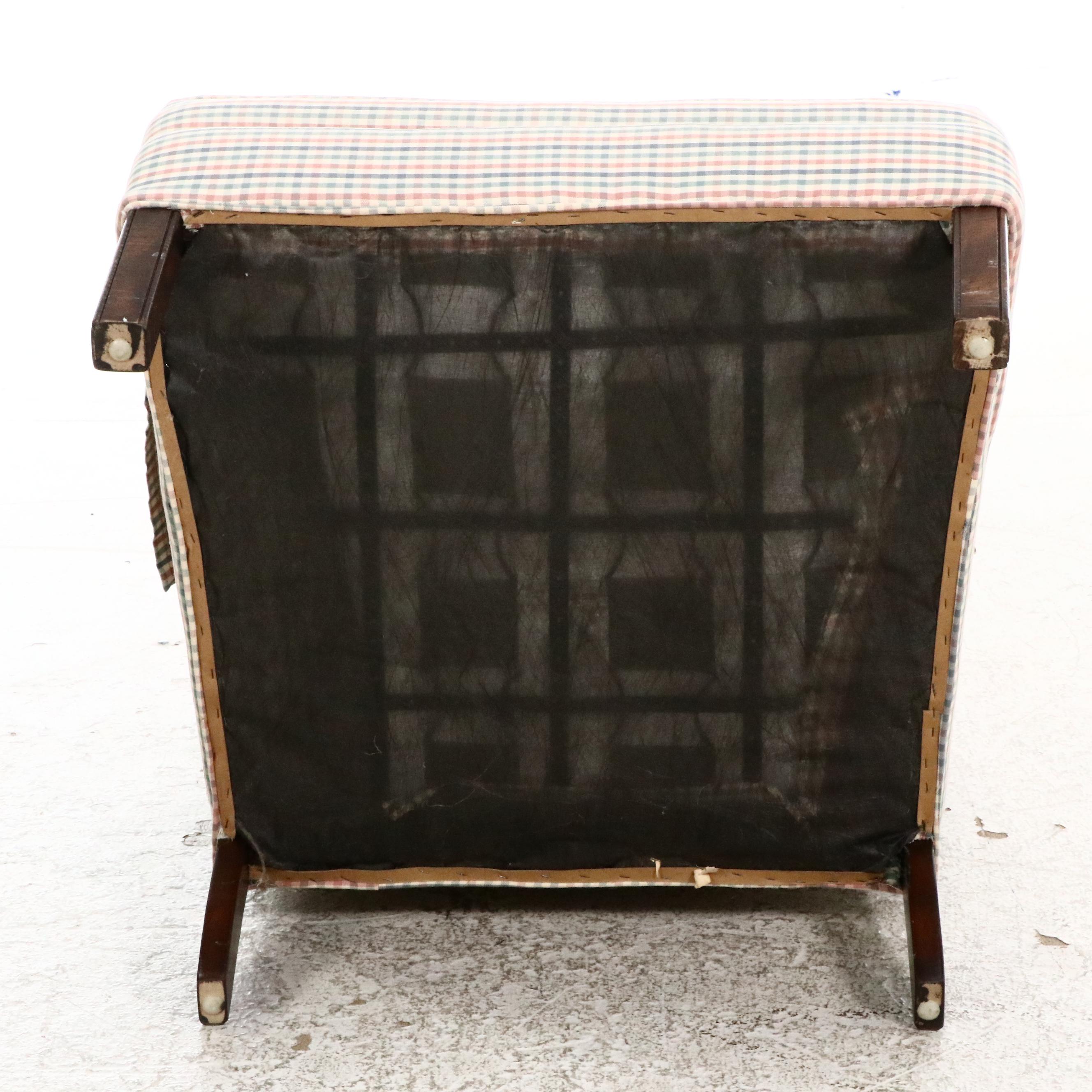 Pair of Chippendale Style Custom-Upholstered Wingback Chairs