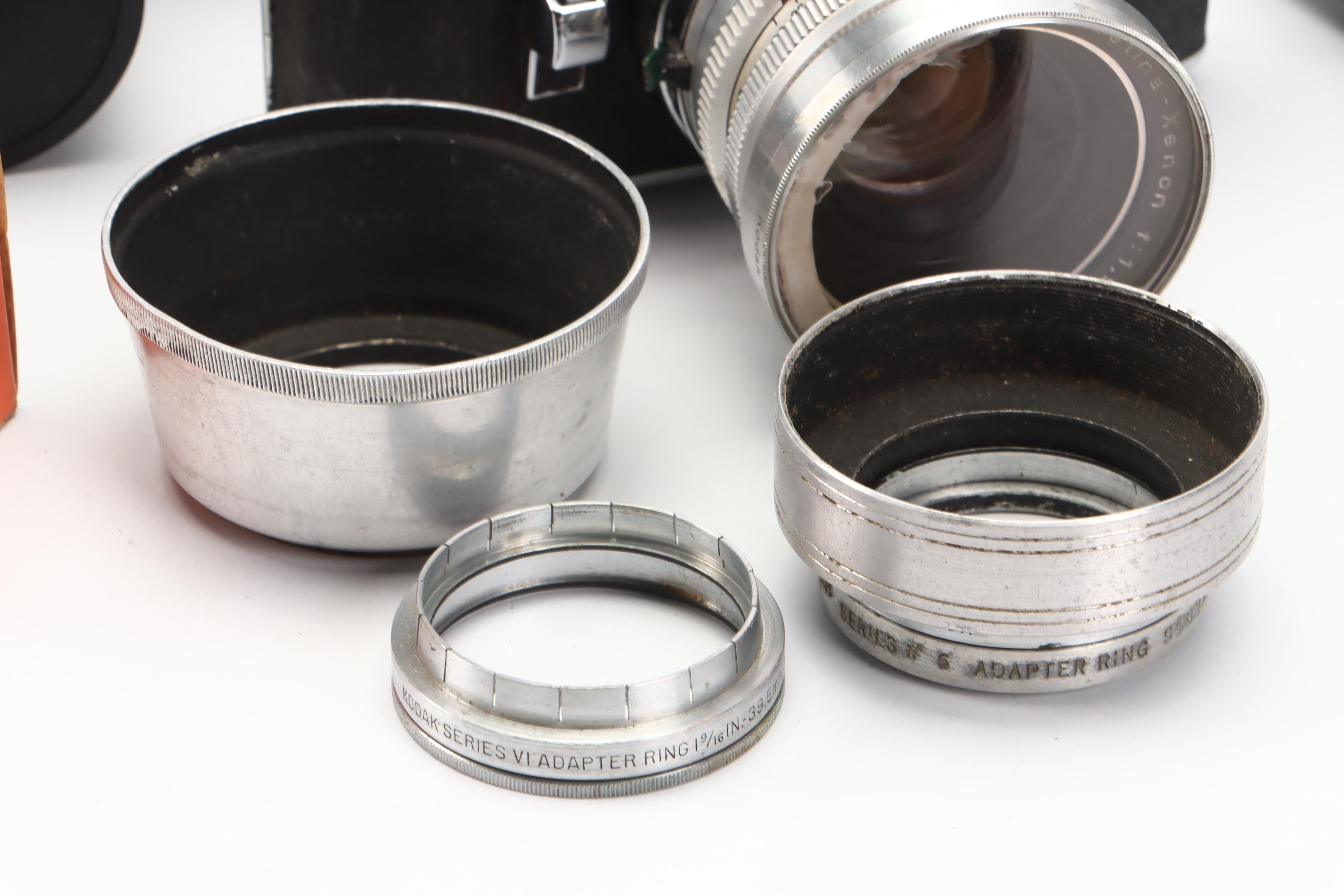 Kodak Retina Reflex III and Pentax SLR Camera with Lenses, Cases and More