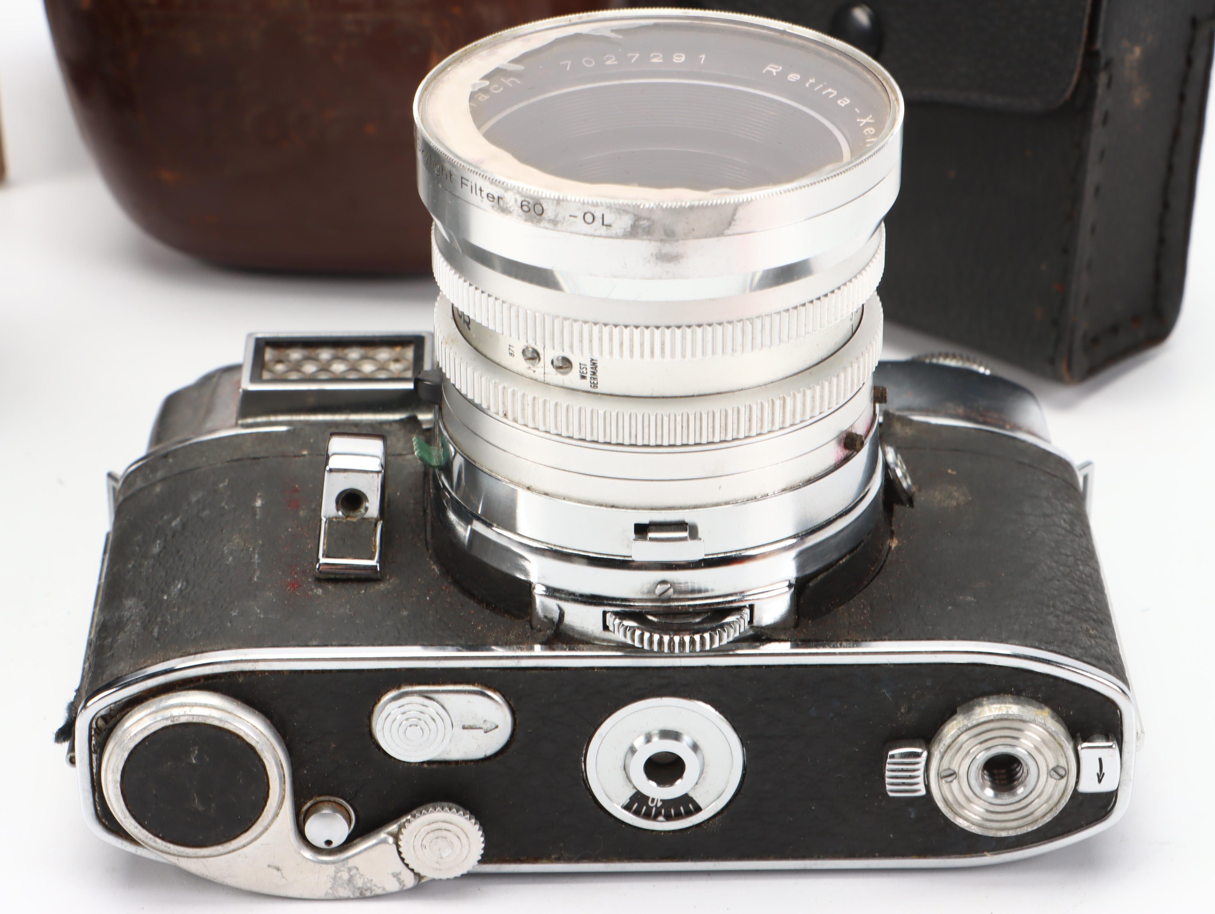 Kodak Retina Reflex III and Pentax SLR Camera with Lenses, Cases and More