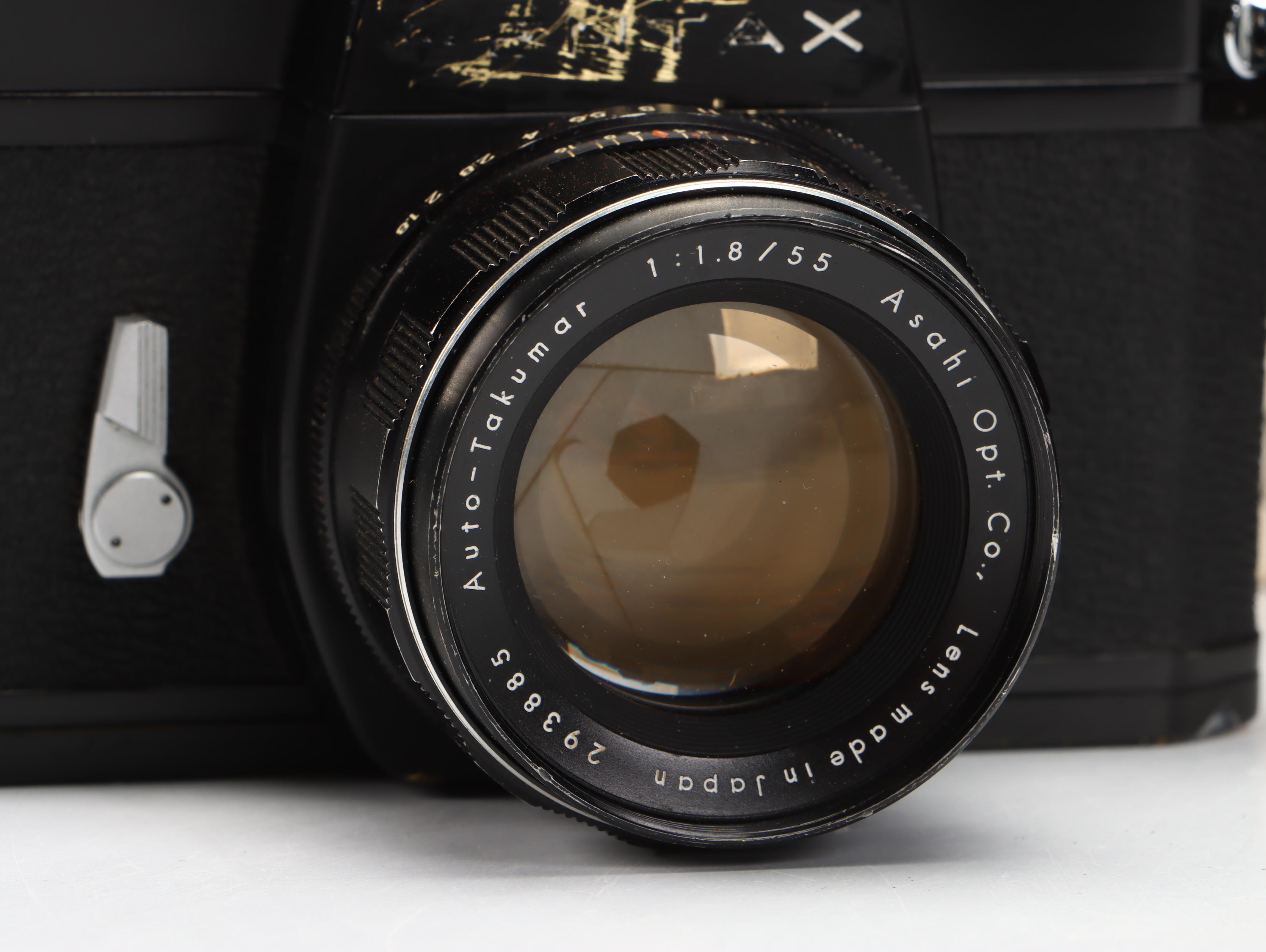 Kodak Retina Reflex III and Pentax SLR Camera with Lenses, Cases and More