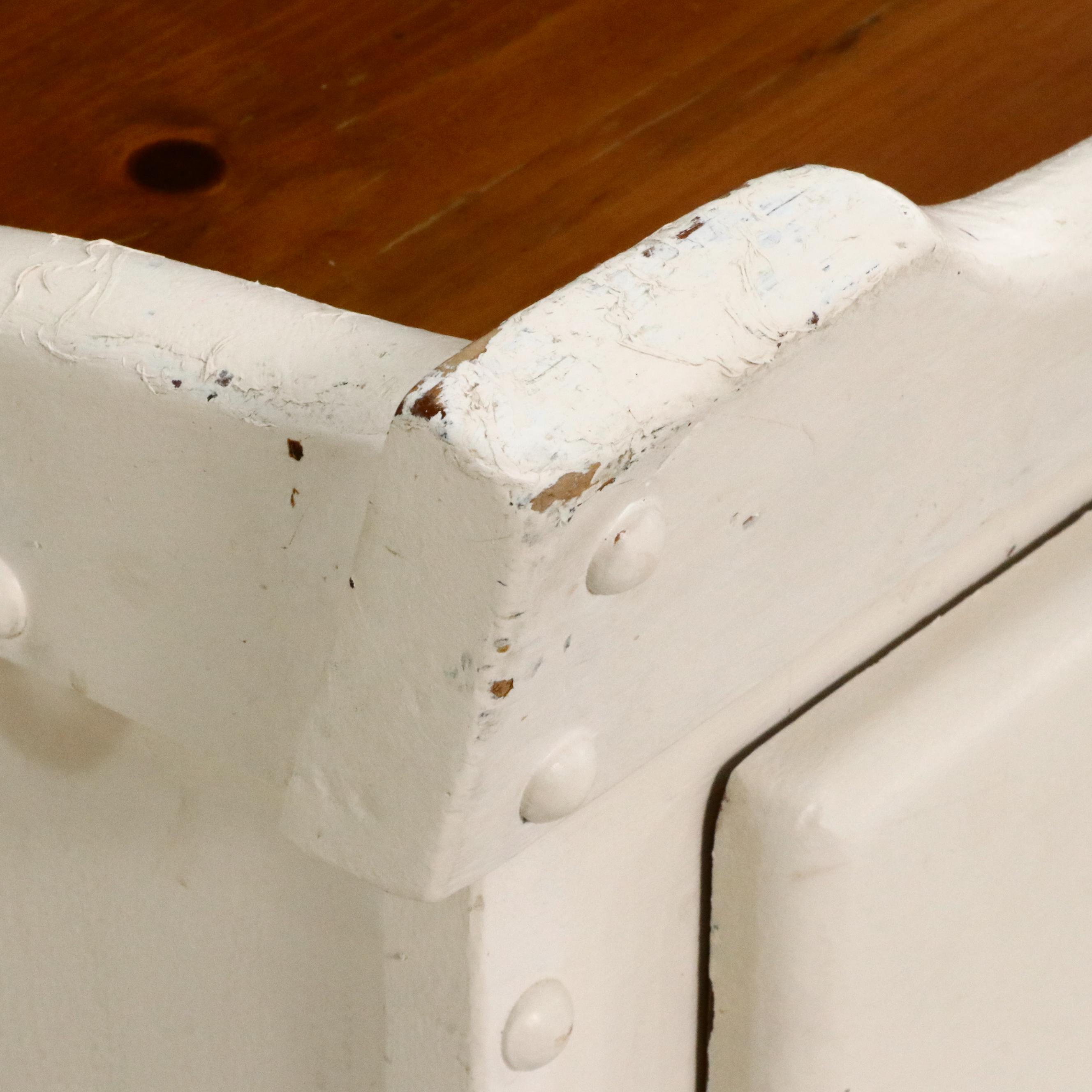 Early American Style Parcel-Painted Pine Washstand, 20th Century