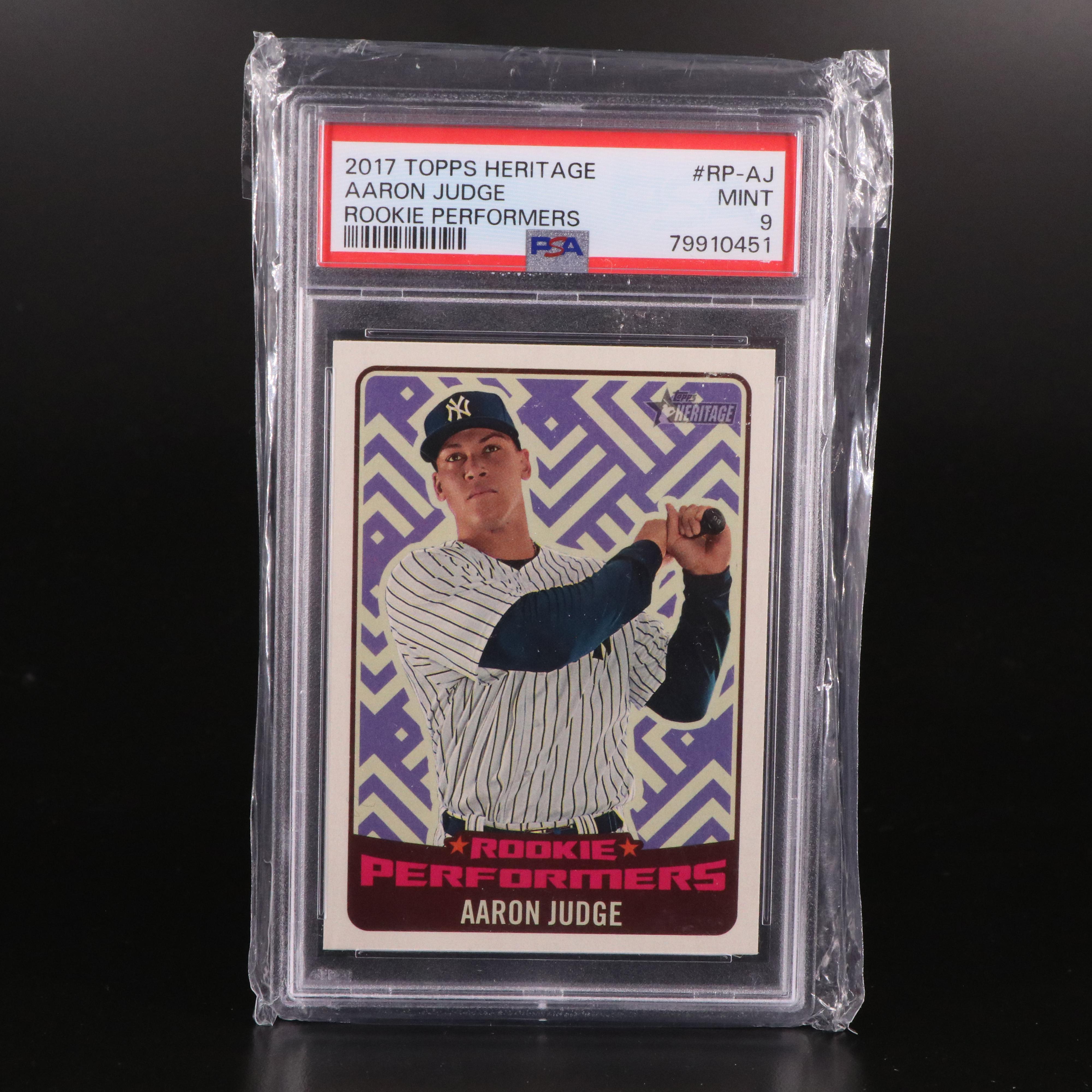 Aaron Judge Baseball Cards Featuring PSA Graded Rookie Performers and More