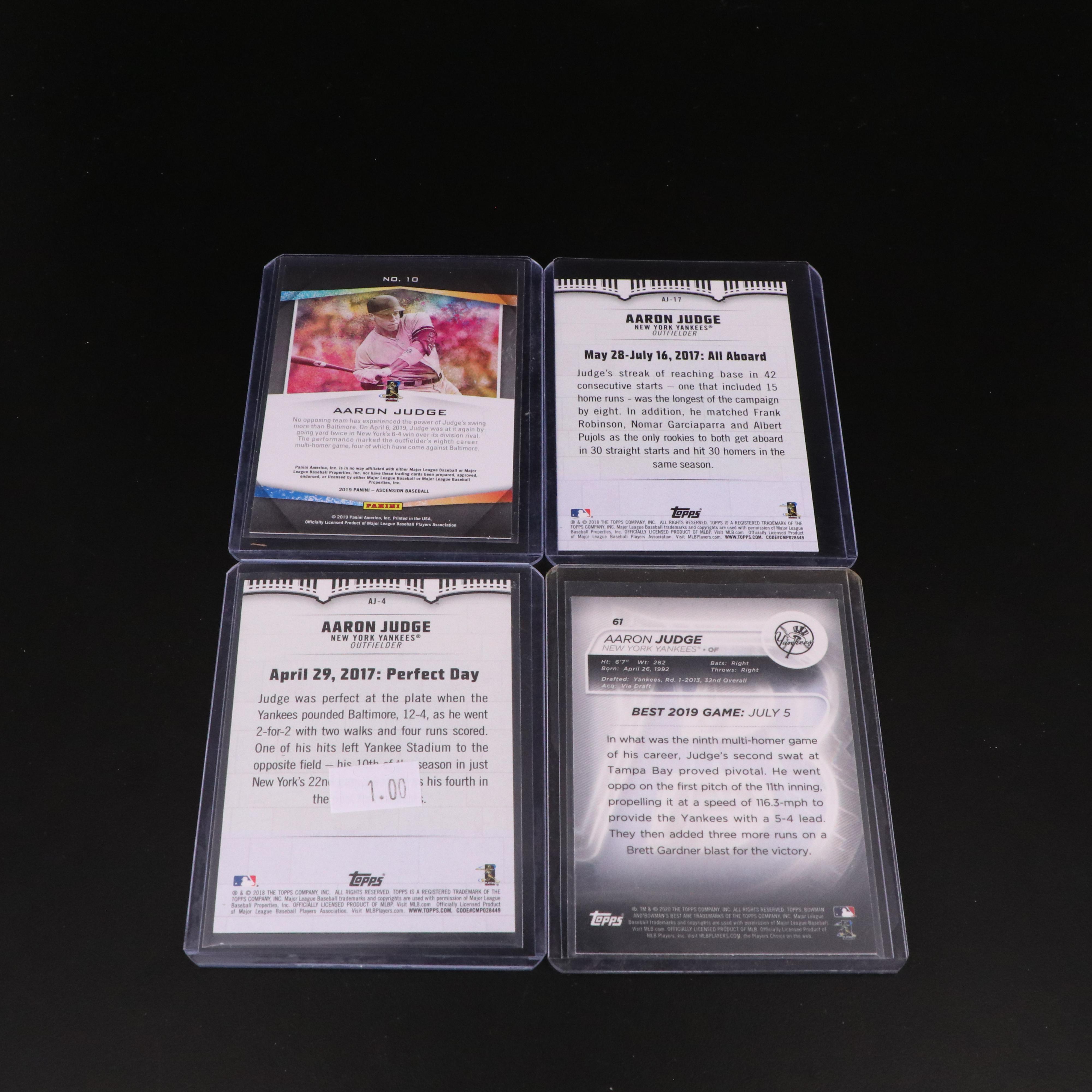 Aaron Judge Baseball Cards Featuring PSA Graded Rookie Performers and More