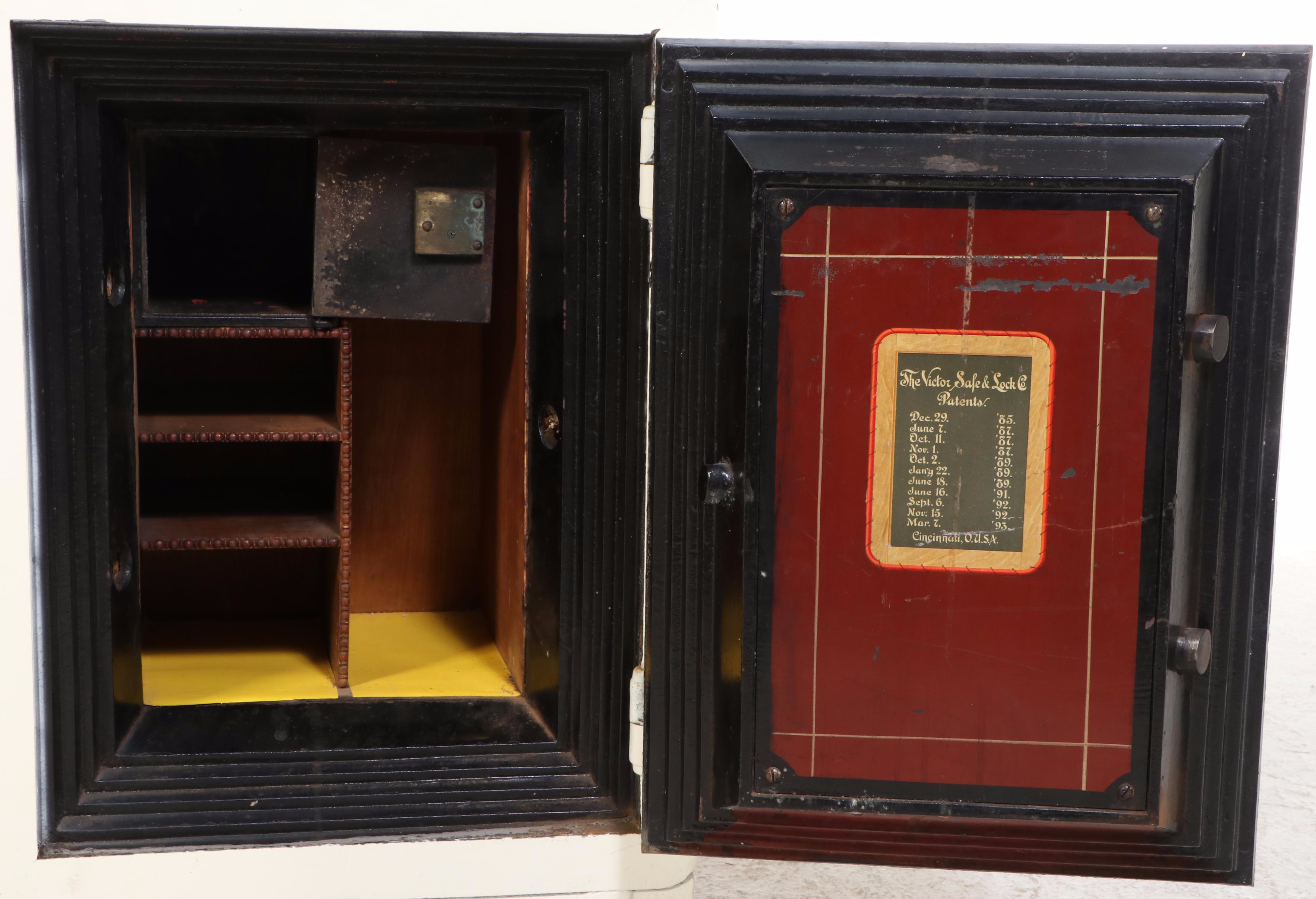 The Victor Safe & Lock Co. Late Victorian Painted Cast Iron Safe