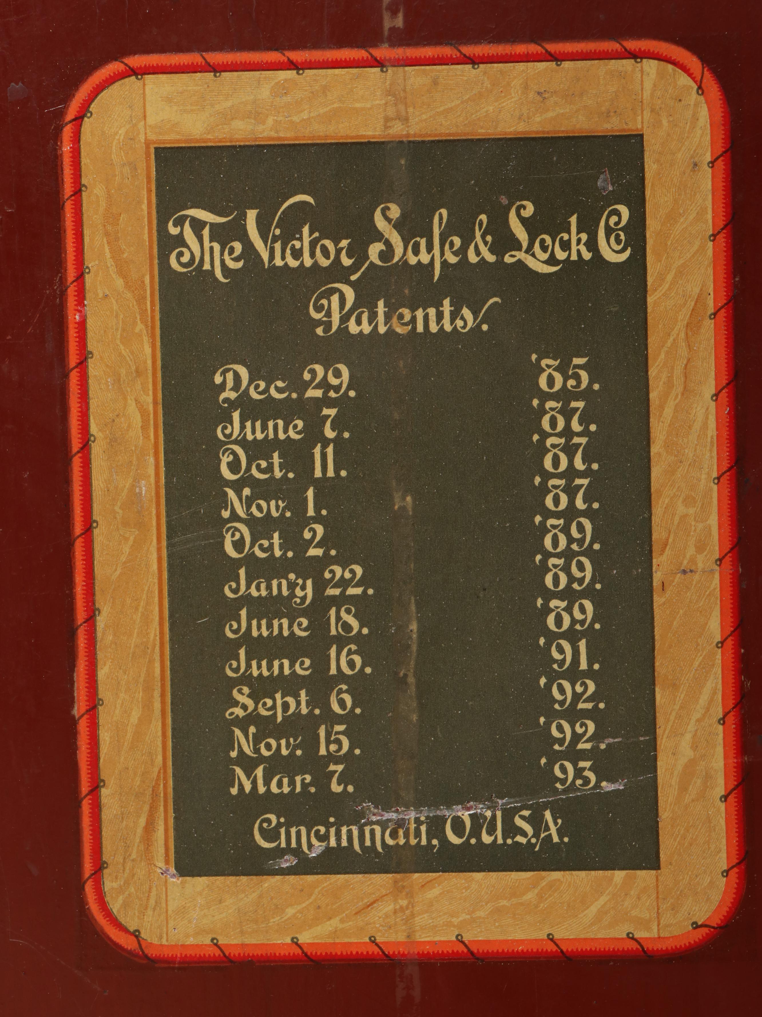 The Victor Safe & Lock Co. Late Victorian Painted Cast Iron Safe