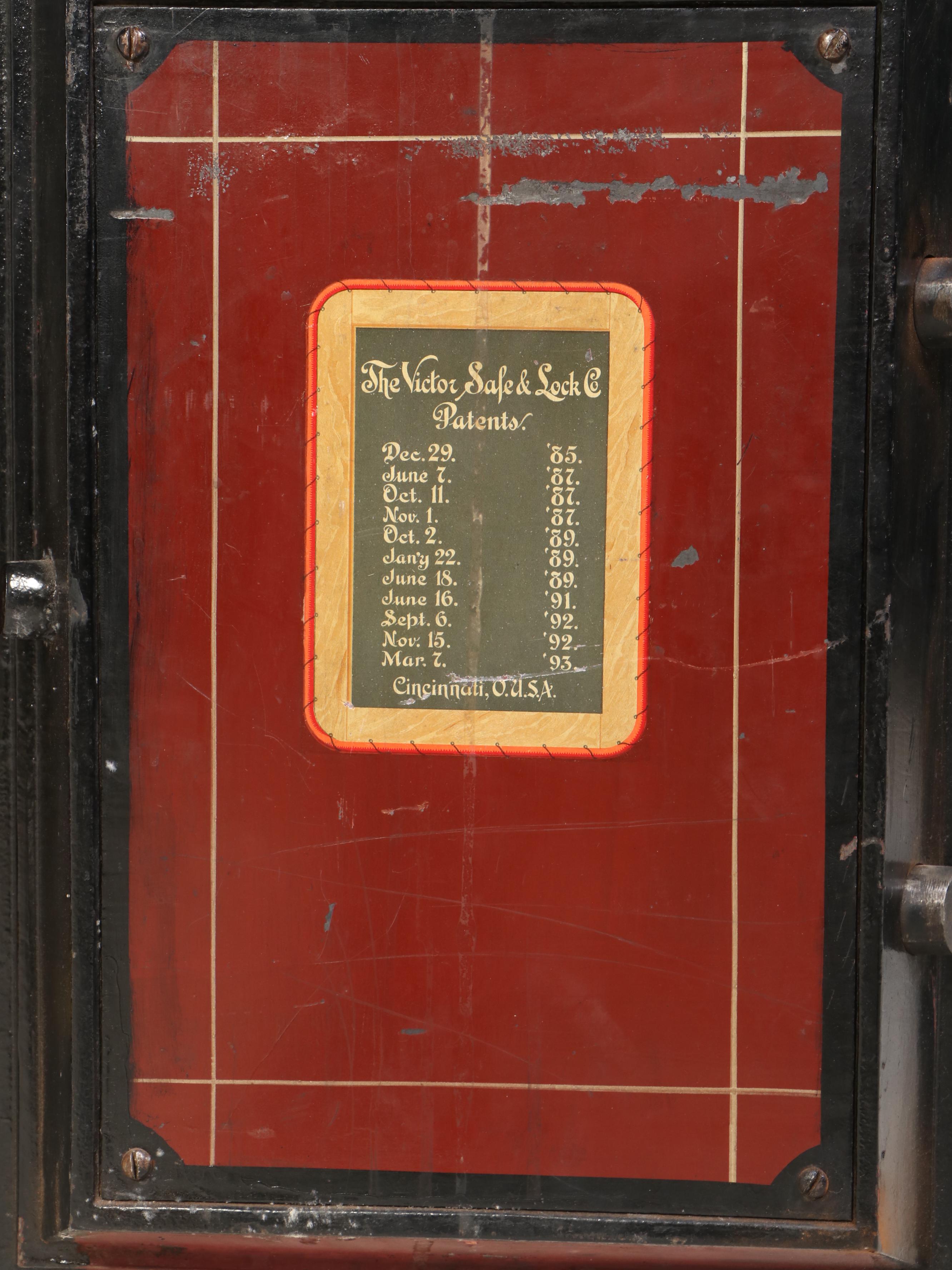 The Victor Safe & Lock Co. Late Victorian Painted Cast Iron Safe