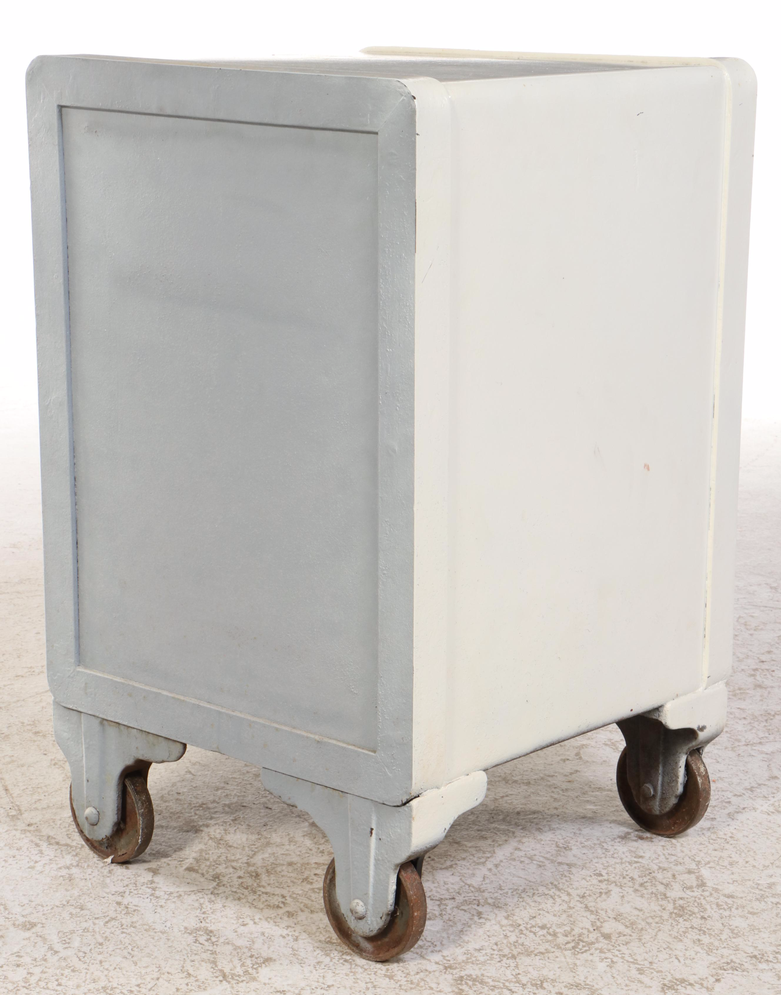 The Victor Safe & Lock Co. Late Victorian Painted Cast Iron Safe